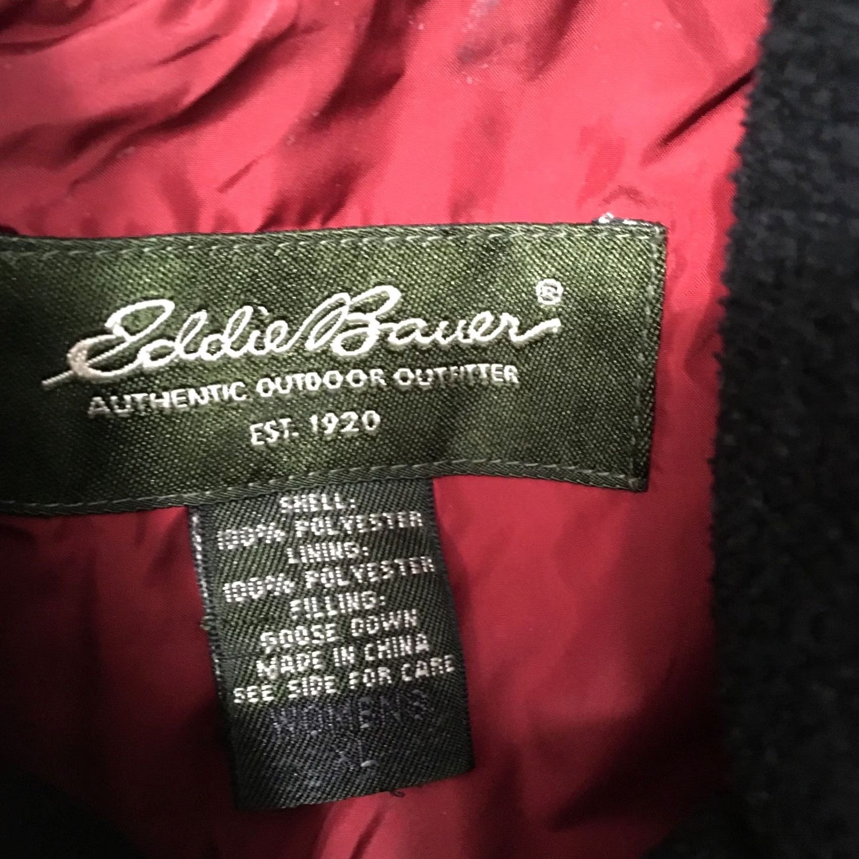 Eddie Bauer Eddie Bauer Vest Puffer Vest Womens XL BURGUNDY Quilted Goose Down Short Sleeveless Zip Jacket/Coat Length: Short (No new words added) Size XL / US 12-14 / IT 48-50 - 2 Thumbnail