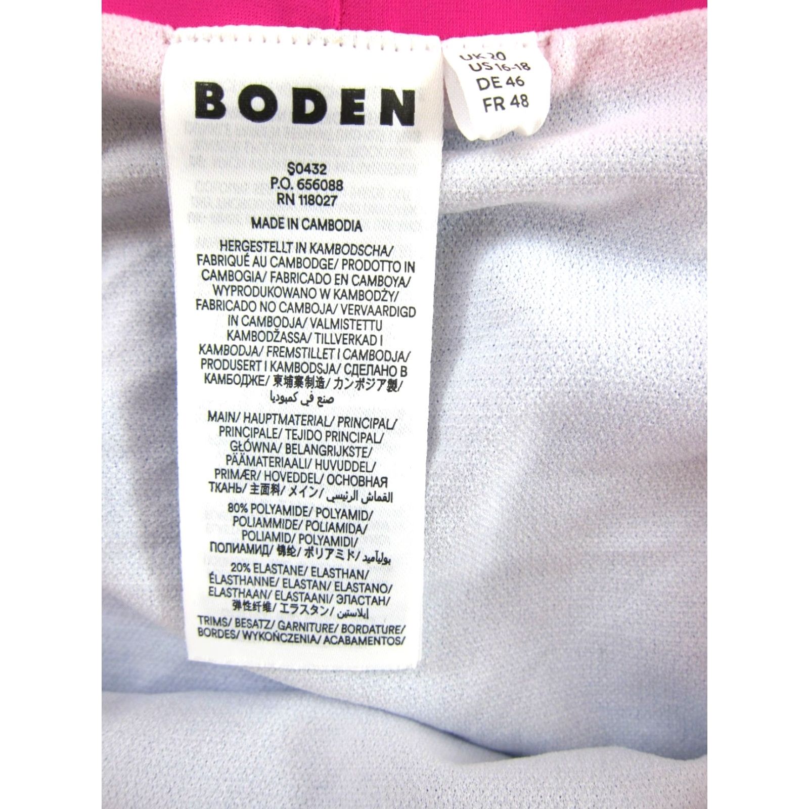 Boden Boden Swim Bootie Shorts Women 16-18 Blue Lined Stretch Athletic Size 38" / US 16 / IT 52 - 3 Thumbnail