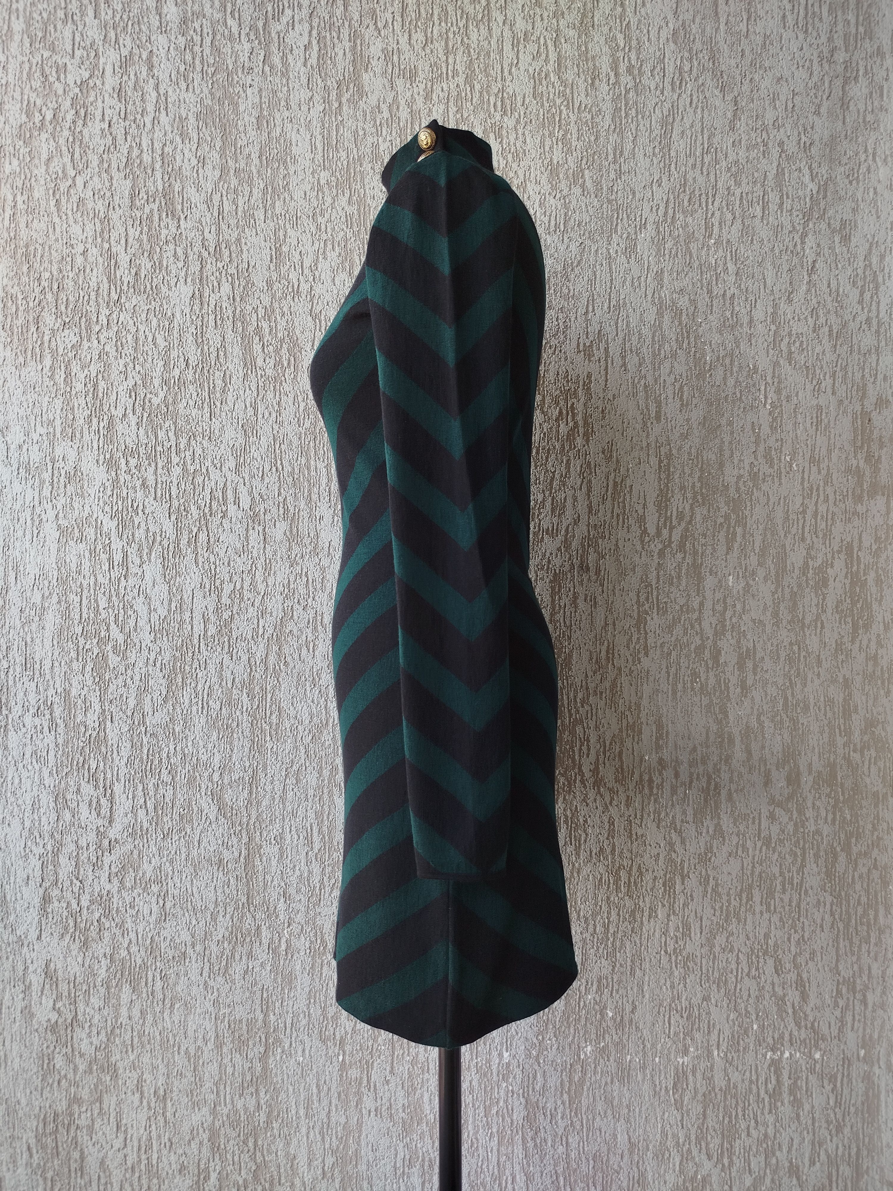 Balmain Dress Long Sleeve Striped Wool France Size 40 Size M / US 6-8 / IT 42-44 - 7 Thumbnail