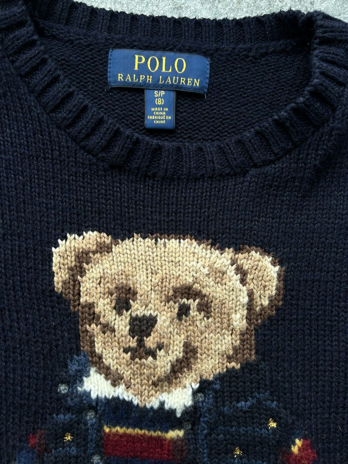 Polo Ralph Lauren Vintage sweater knit PRL polo bear Ralph Lauren kids Size US XXS / EU 40 - 8 Thumbnail