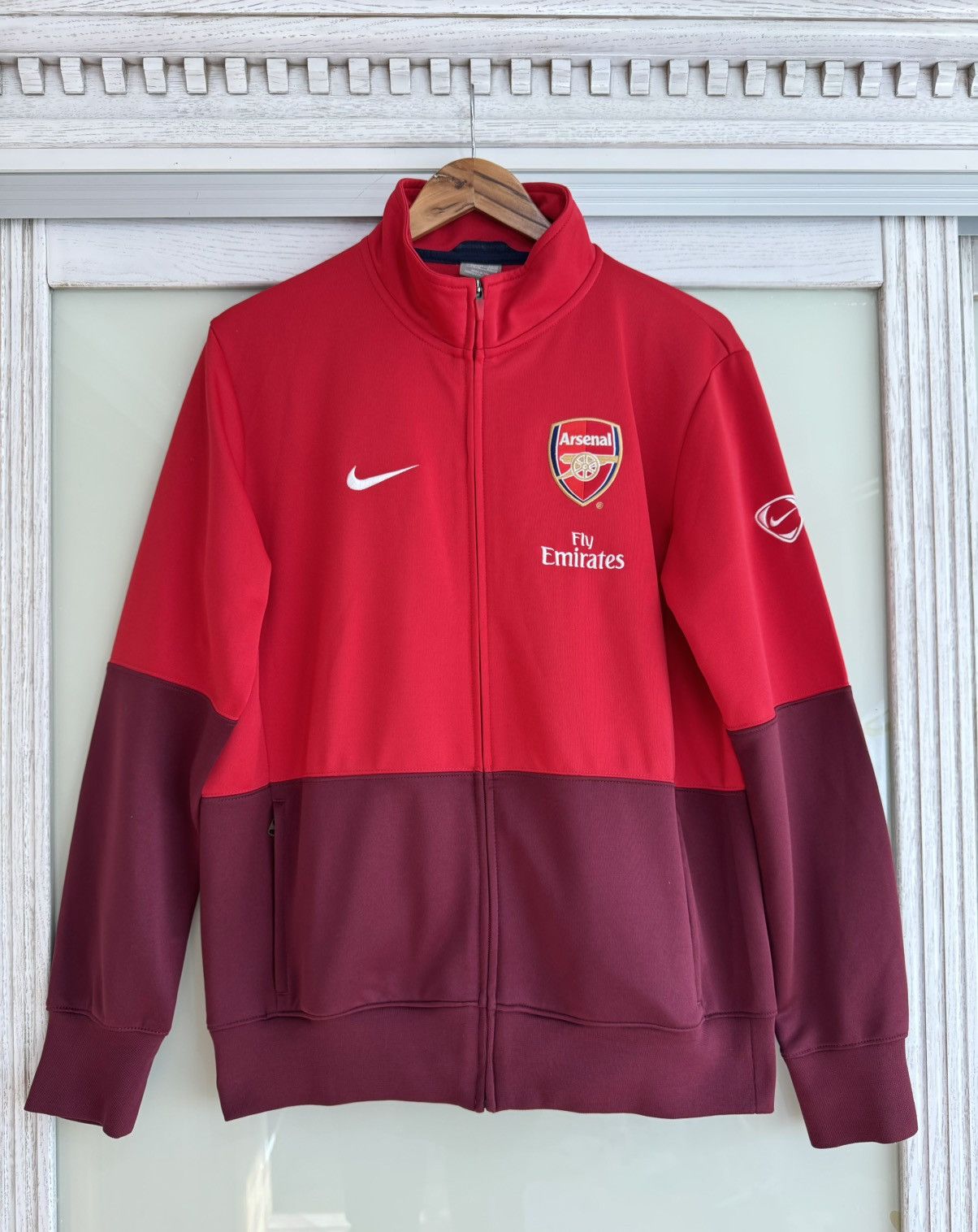 Vintage Arsenal 2009-2010 Soccer Track Jacket Football Jersey