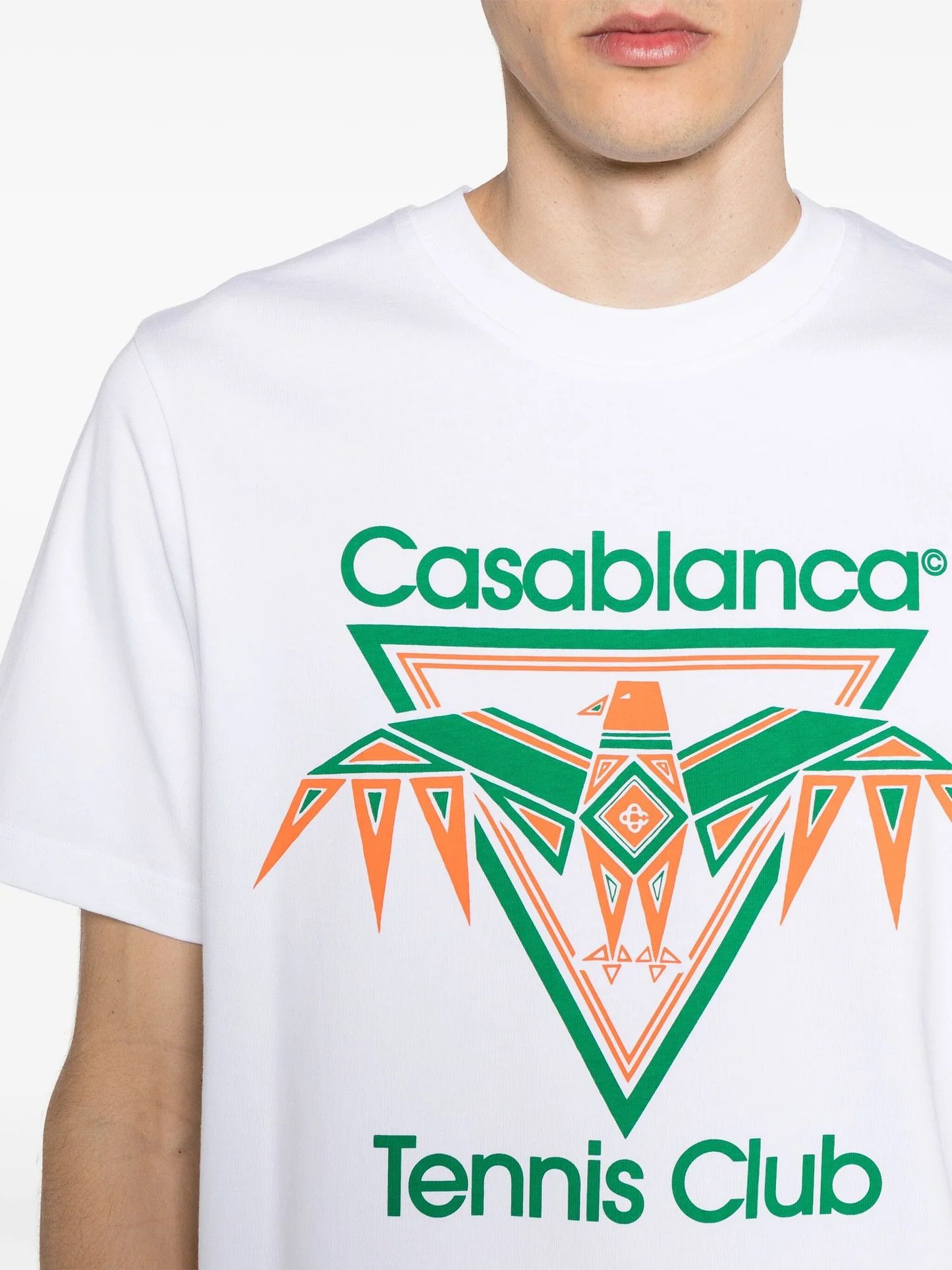 Casablanca o1mle0326 Printed T-Shirt Playful Eagle in White Size US XXL / EU 58 / 5 - 4 Thumbnail