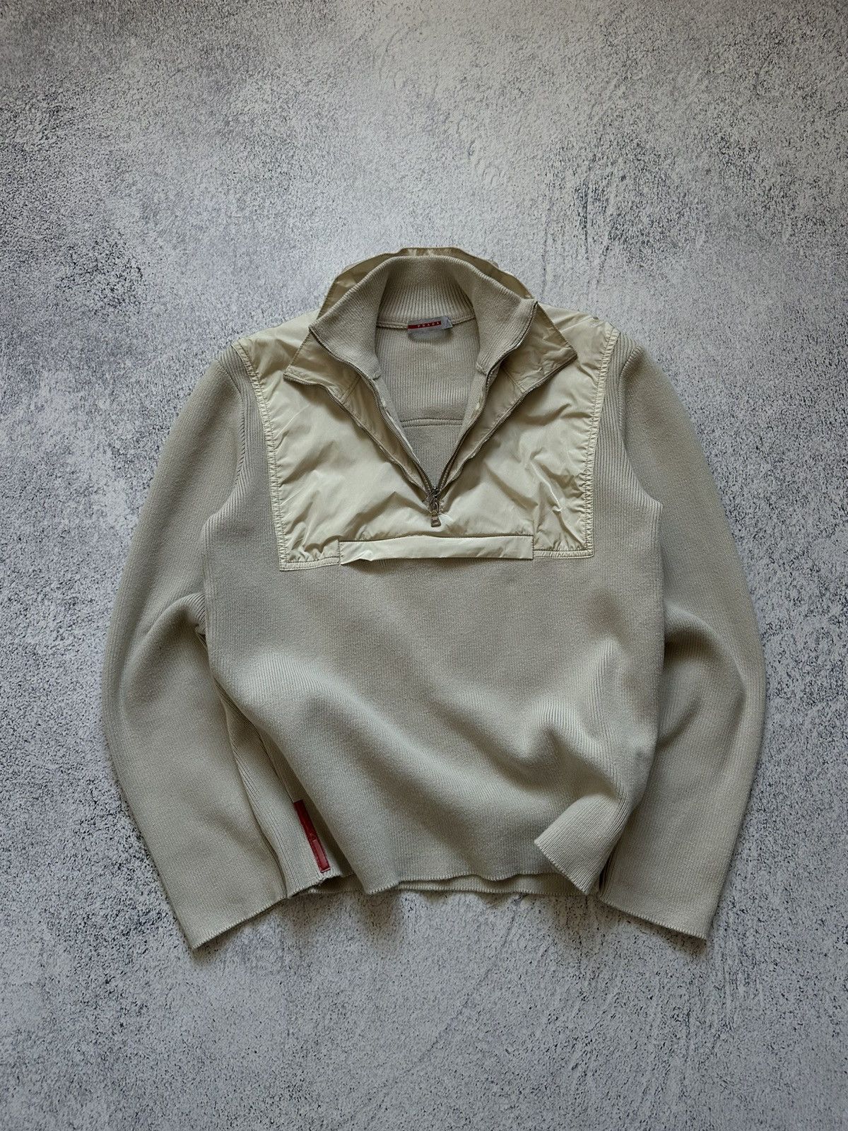 Prada Archive F/W 99 Prada Sport 1/4 Double Zip Red Tab Sweater Size US M / EU 48-50 / 2 - 19 Thumbnail