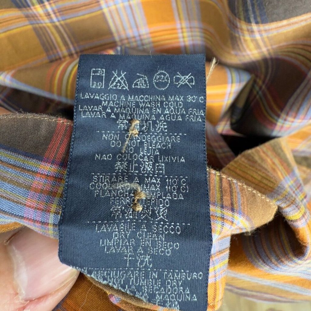 Ermenegildo Zegna ZEGNA Sport Brown Tan Plaid Casual Button-down Shirt sz L Size US L / EU 52-54 / 3 - 5 Thumbnail
