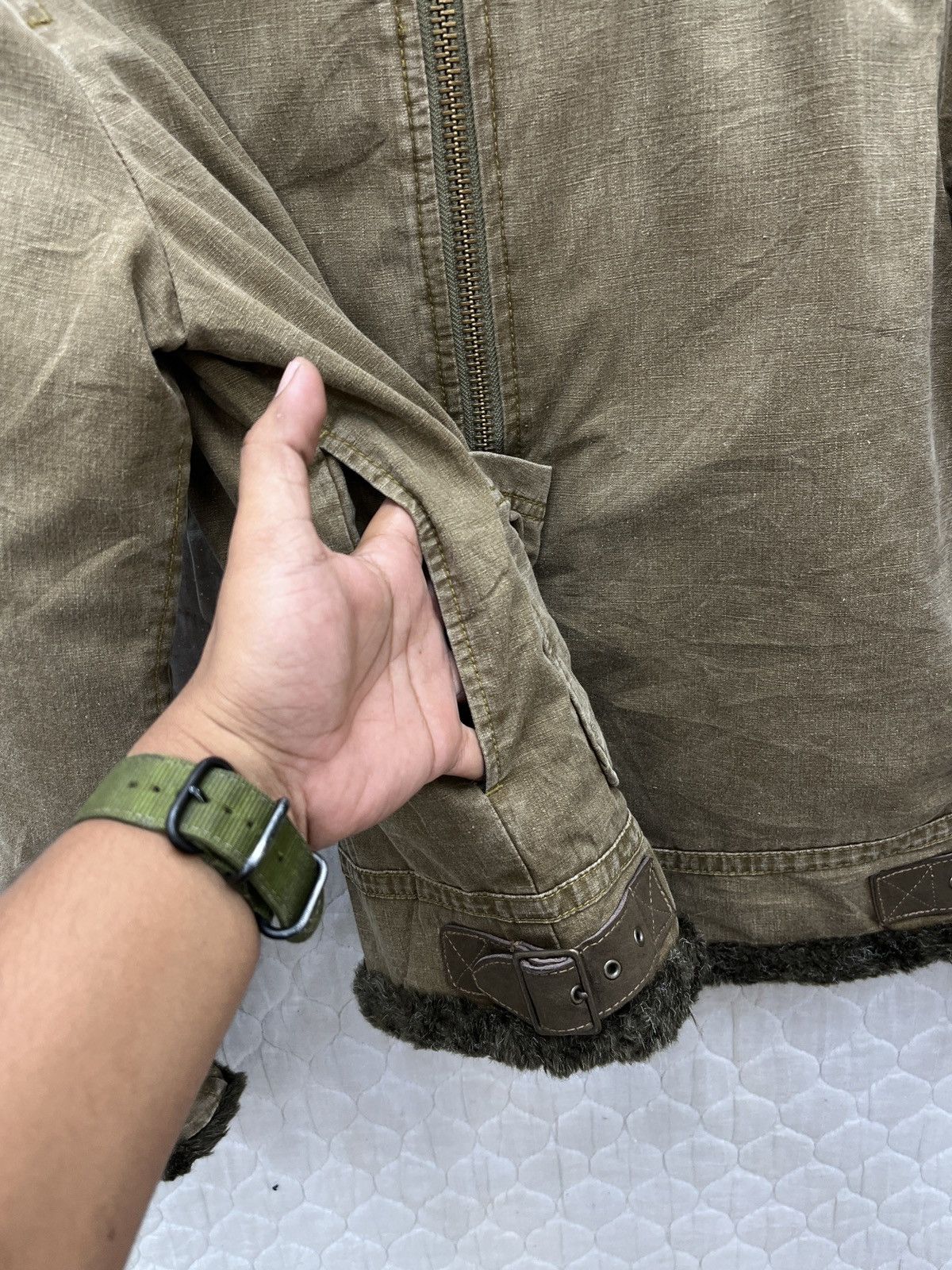 Johnbull 🔥🔥🔥ARCHIVE VTG JOHN BULL MILITARY SHEARLING JACKET Size S / US 4 / IT 40 - 16 Thumbnail