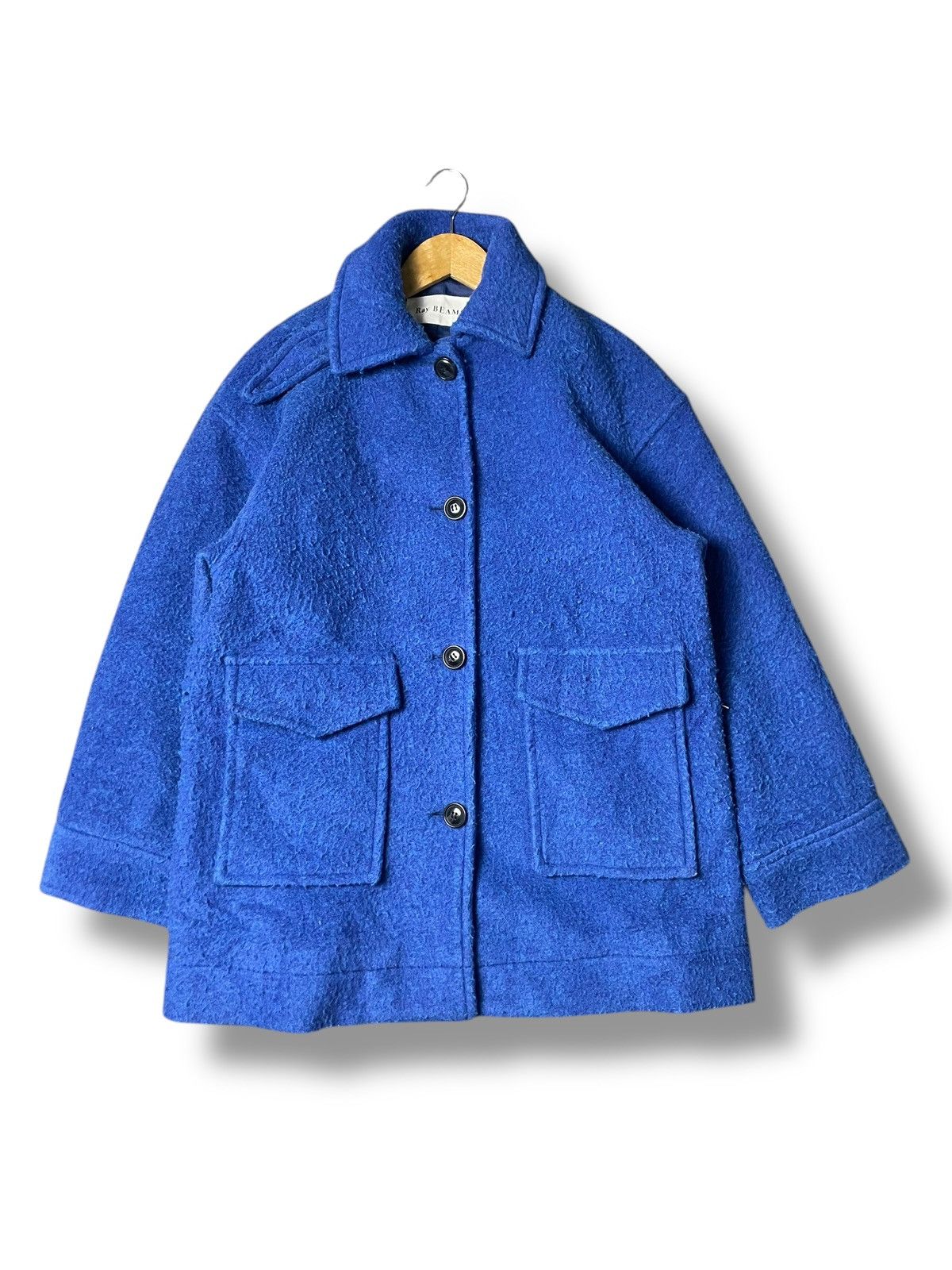 Beams Japan × Japanese Brand Ray BEAMS Brand Wool Shaggy Coat (62) Size US S / EU 44-46 / 1 - 1 Thumbnail