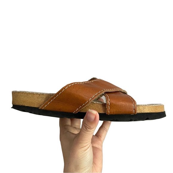 Roots × Vintage Vintage Roots Leather Slide Sandals - fits like 6US 🇨🇦 Size US 6 / IT 36 - 4 Thumbnail