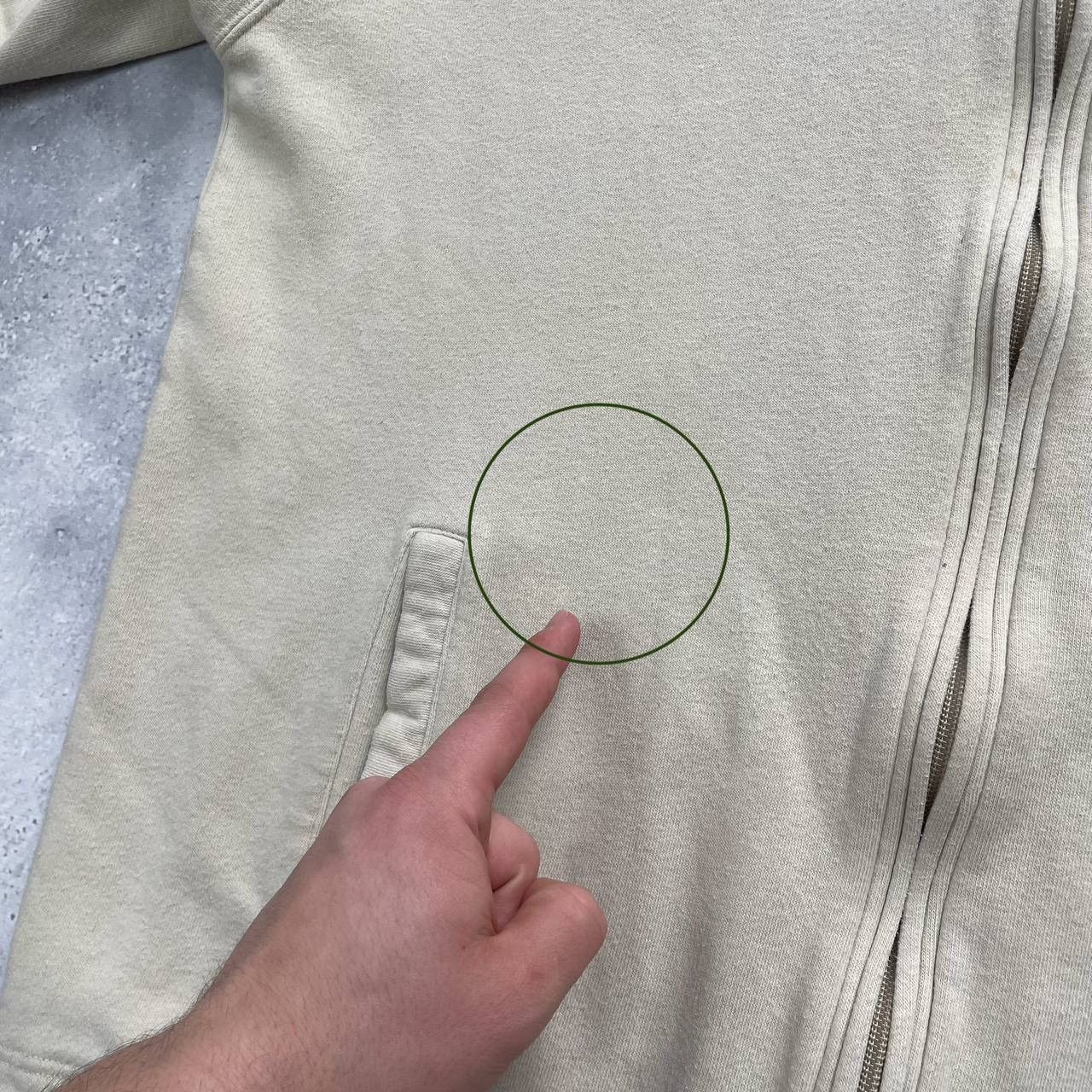 Nike × Vintage Vintage 2000s Nike Full-Zip Sweatshirt Beige Size M Size US M / EU 48-50 / 2 - 5 Thumbnail