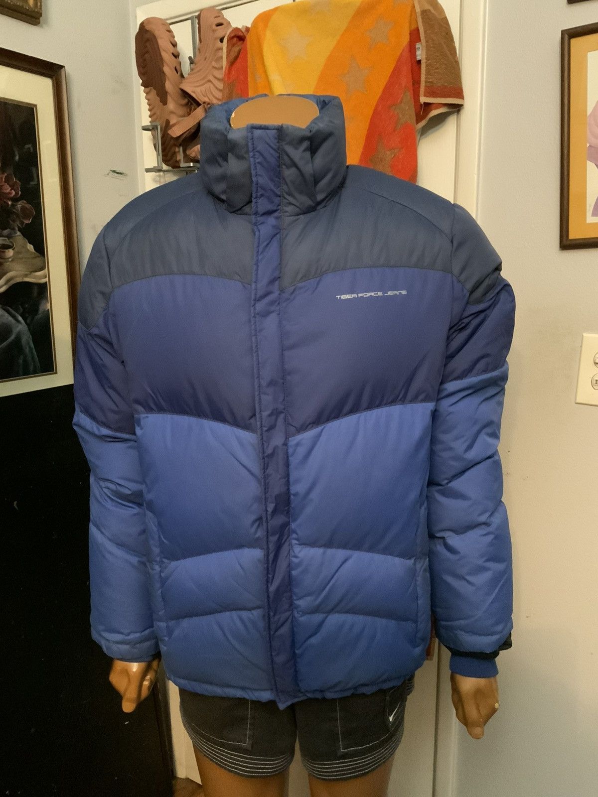 Other Tiger Force Jeans Feather Down Quilted Puffer Zip Jacket Size US M / EU 48-50 / 2 - 15 Thumbnail