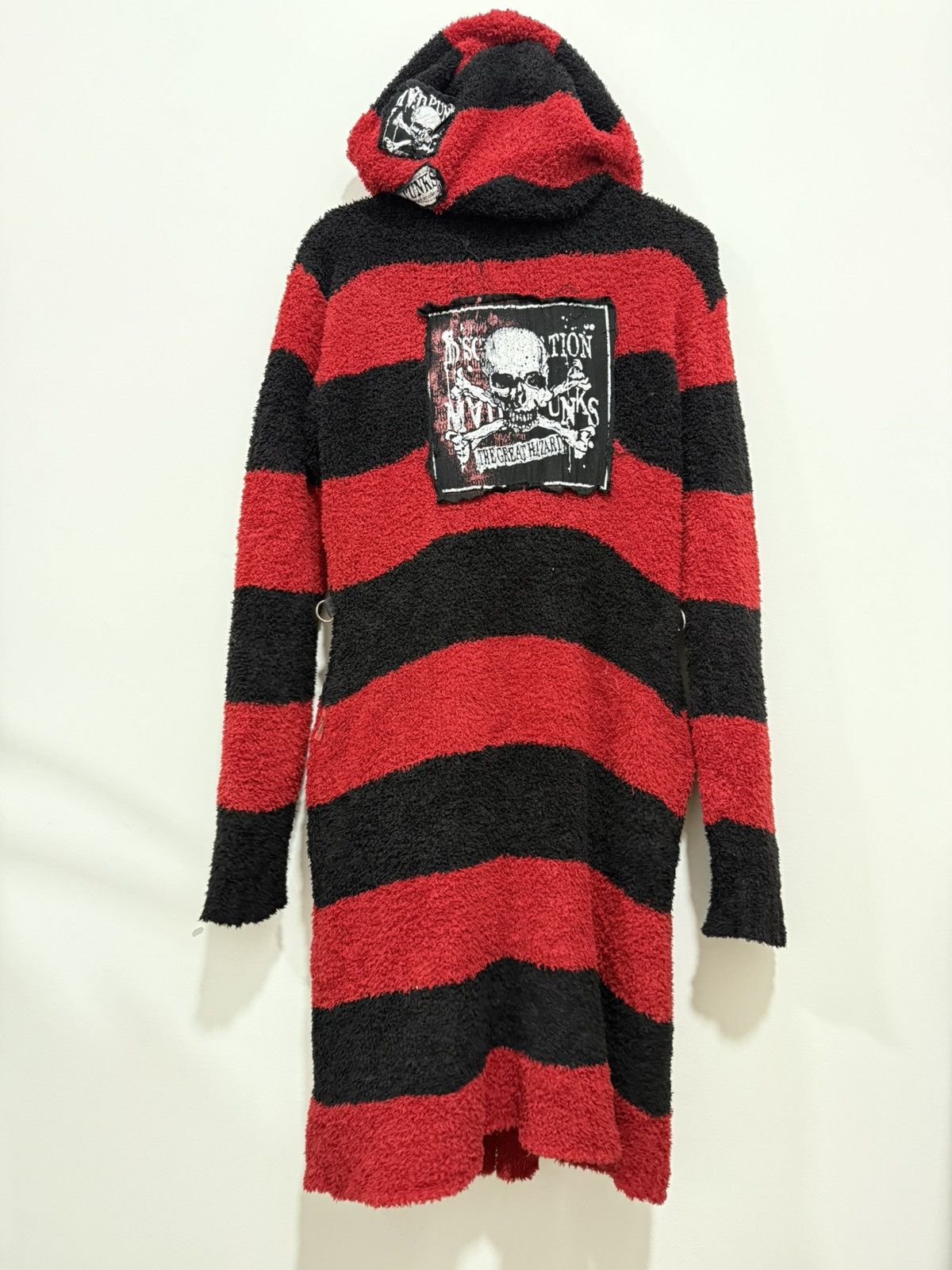 If Six Was Nine Mad Punk Fuzzy Zipper Sweater Size US M / EU 48-50 / 2 - 2 Thumbnail