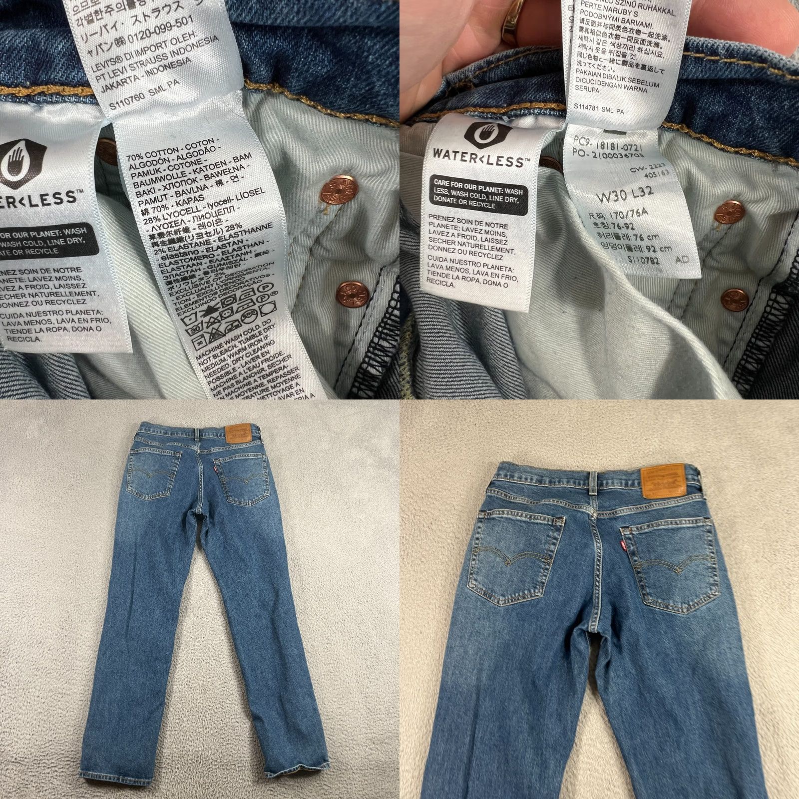 Levi's Levis Premium 541 Athletic Taper Fit Stretch Jeans 30x32 Size US 30 / EU 46 - 8 Thumbnail
