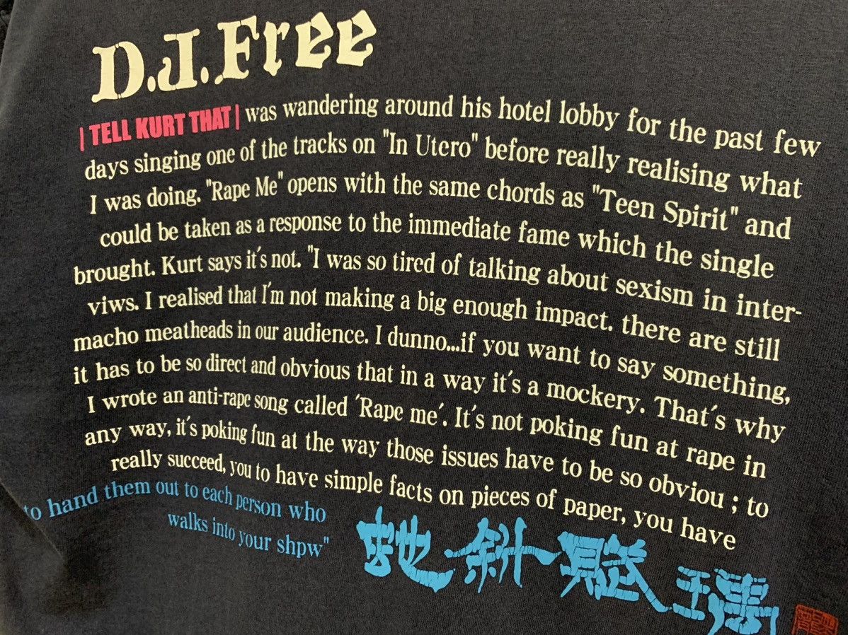 Japanese Brand × KMRii Y2k Dj FREE Kurt Cobain Quote Album Teen Spriit Size US M / EU 48-50 / 2 - 5 Thumbnail