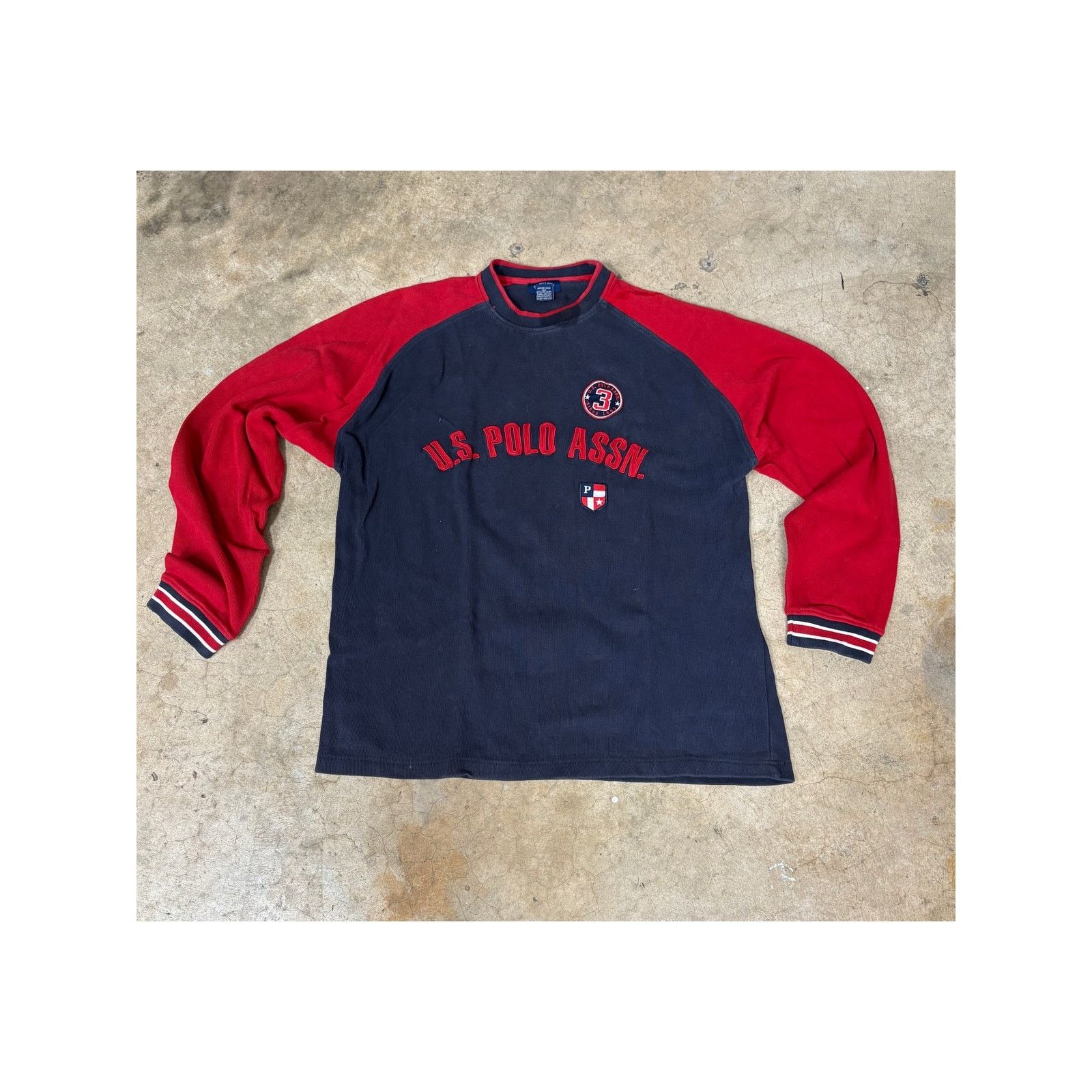 U.S. Polo Assn. U.S. Polo Assn. Long Sleeve Knitted Sweatshirt 90s Retro XL Size US XL / EU 56 / 4 - 1 Thumbnail