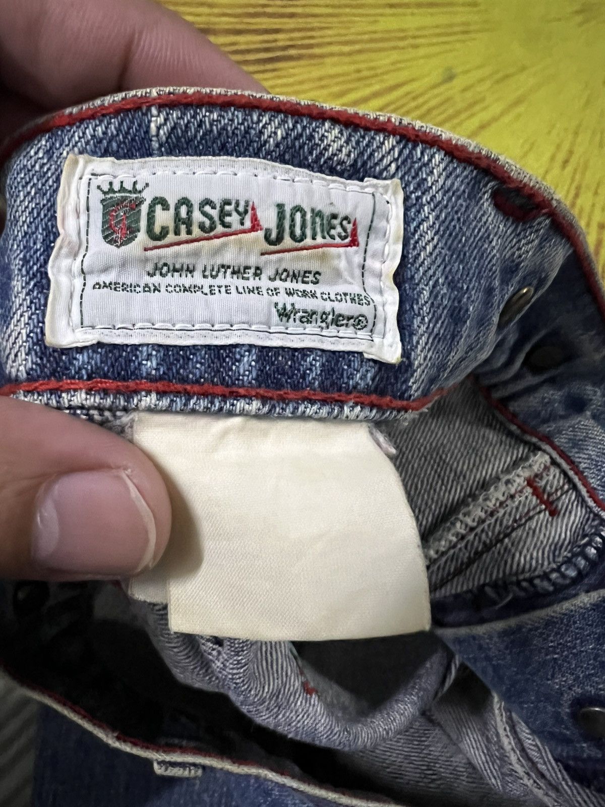 Casey Casey × Vintage × Wrangler 💥Baggy💥Vintage 80’s Casey Jones CJO X Wrangler Very Rare Size US 28 / EU 44 - 23 Thumbnail