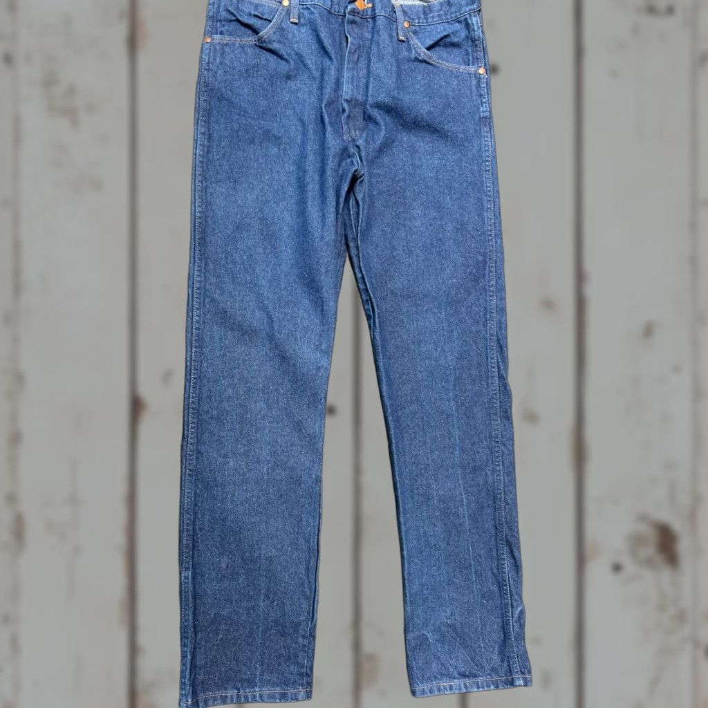 Wrangler VINTAGE Wrangler Jeans Men's 34x33 Western Denim Pants Blue 13MWZ Cowboy 90s Fit Size US 34 / EU 50 - 1 Thumbnail