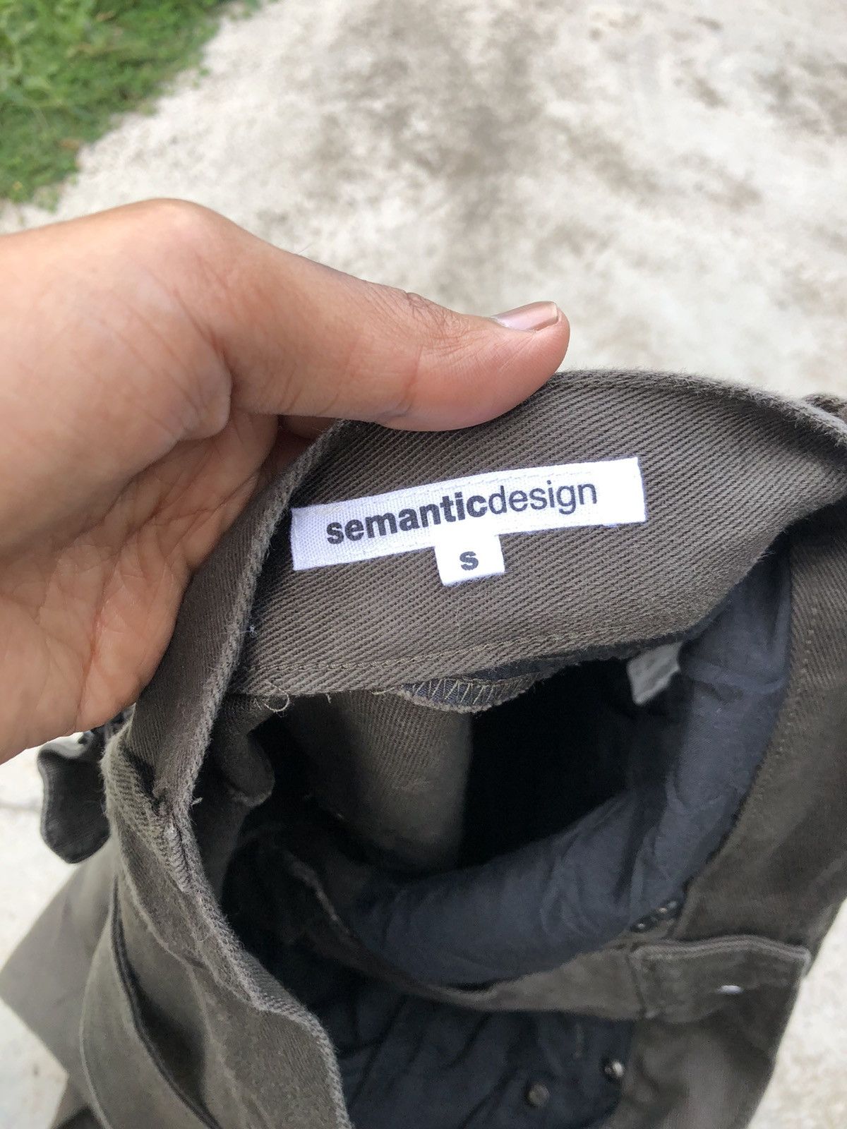 semanticdesign RECONSTRUCTED BUCKLE BACK STRECTHABLE PANT Size US 28 / EU 44 - 3 Thumbnail