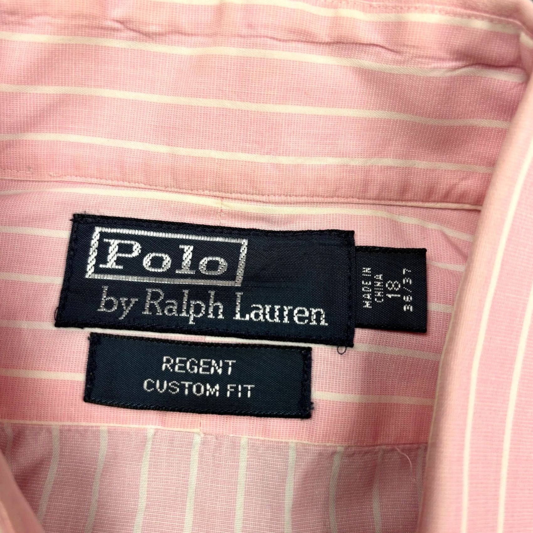 Polo Ralph Lauren VINTAGE Polo Ralph Lauren Shirt Mens 18 36/36 Pink White Stripe Regent Custom Fit Shirt Men Pink Stripe OLD? Size US XXL / EU 58 / 5 - 3 Thumbnail