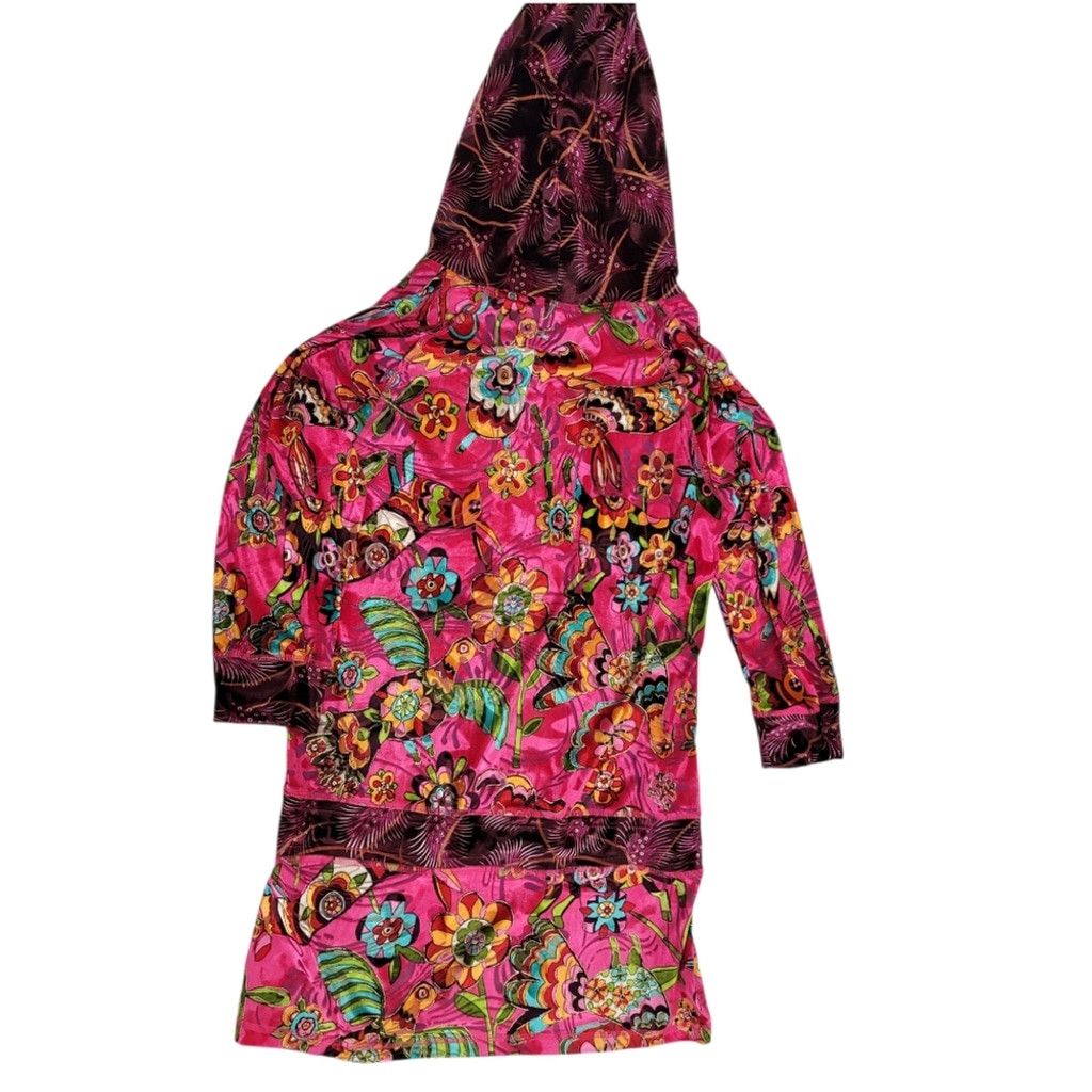 Custo Barcelona NWOT Custo Barcelona 3/4 Sleeve Hot Pink Velvet Hoodie Size S / US 4 / IT 40 - 6 Thumbnail