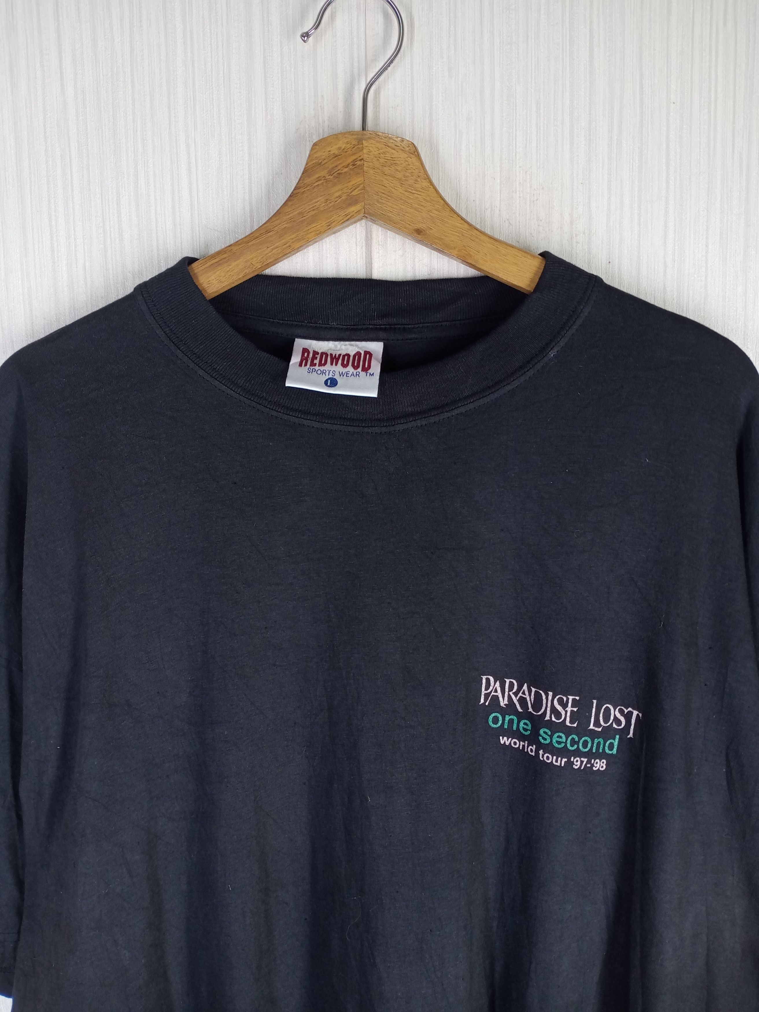 Band Tees Rare Vintage Paradise Lost One Second World Tour 97 - 98 Tee Size US L / EU 52-54 / 3 - 6 Thumbnail