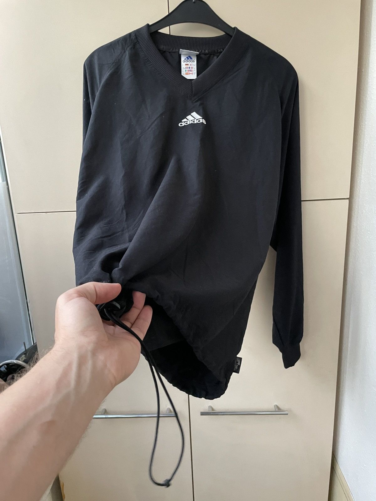 Adidas Vintage 2001 Adidas Rugby Bath Sweatshirt Jacket Nylon Size US L / EU 52-54 / 3 - 8 Thumbnail