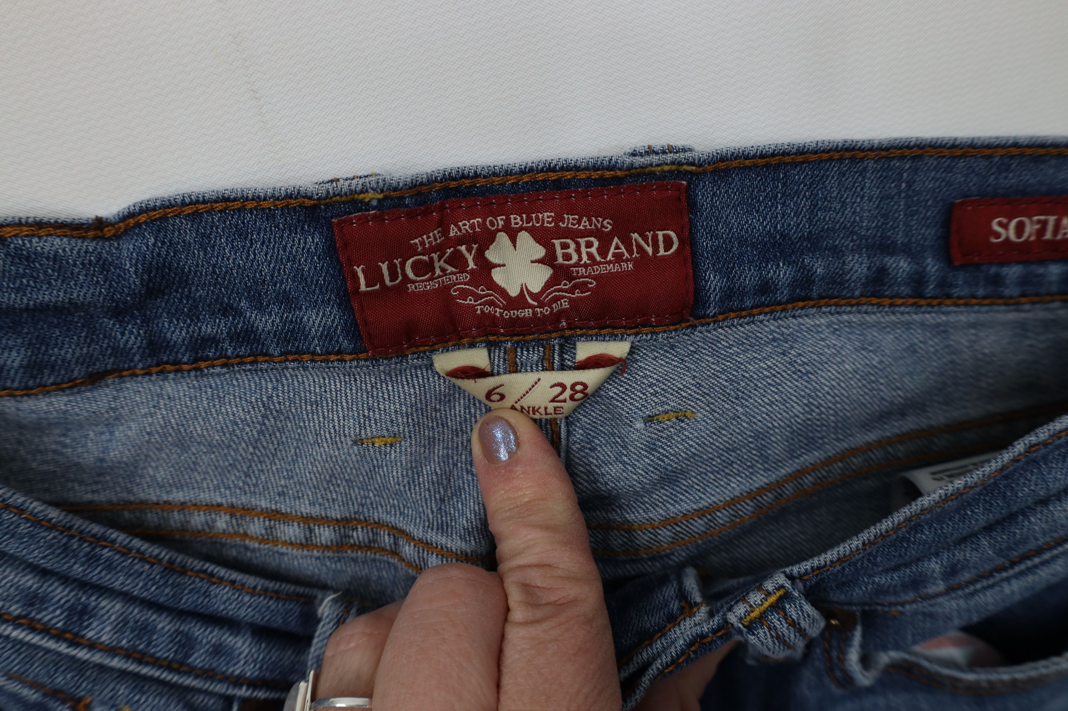 Lucky Brand Vintage Y2K Lucky Brand Babydoll Sofia Bootcut Flared Jeans Size 28" / US 6 / IT 42 - 8 Thumbnail