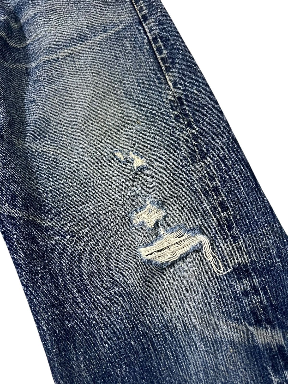 Levi's Vintage Levi’s 501xx Big E Lvc 1950 Usa Distressed Jean Size US 31 - 6 Thumbnail