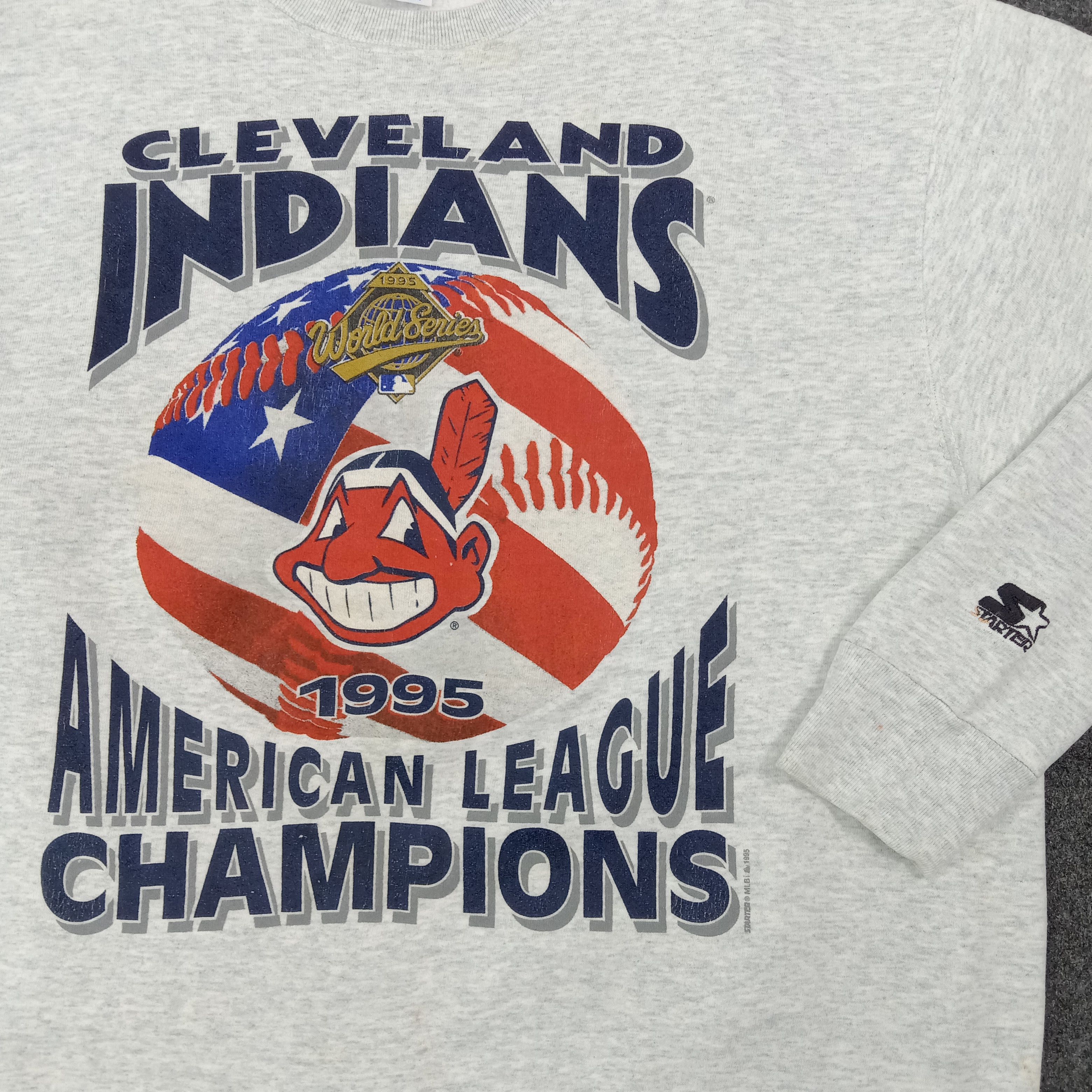 Starter Starter Cleveland Indians America MLB Sweatshirt C264N10 Size US L / EU 52-54 / 3 - 4 Thumbnail