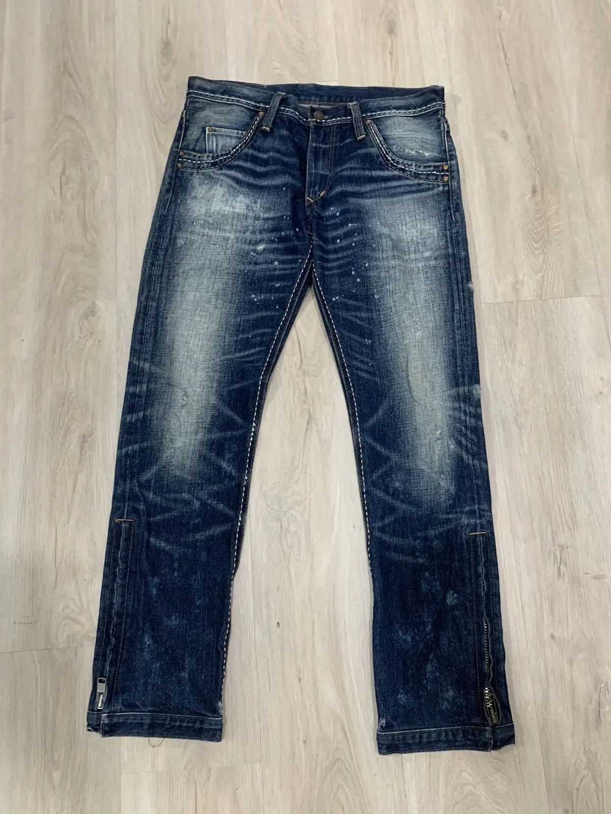 Japanese Brand × Vintage RNA jeans zipper leg style Size US 34 / EU 50 - 1 Thumbnail