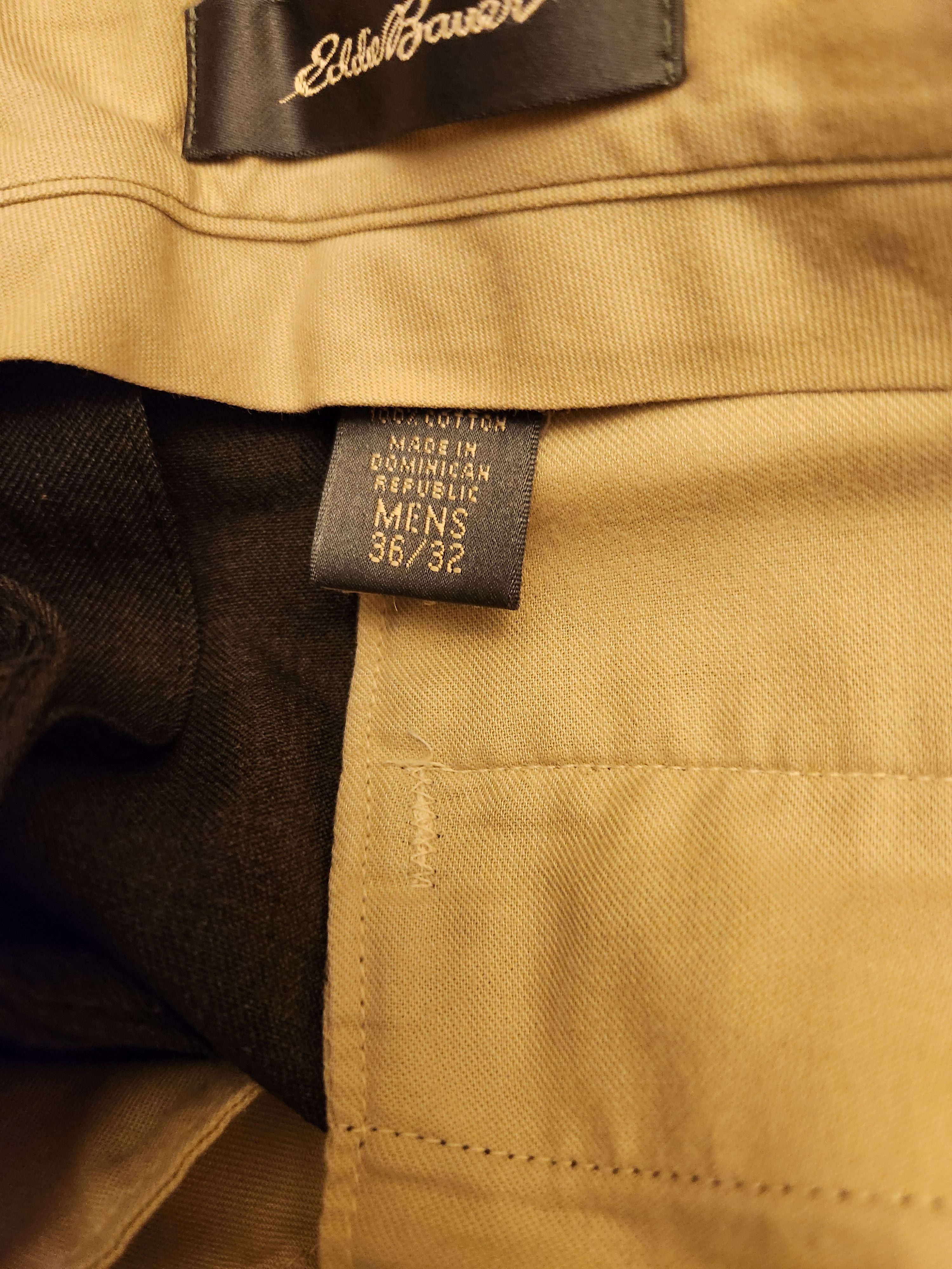 Eddie Bauer Vintage 90's Men's 100% Cotton Pleated Gray Front Pants Size US 36 / EU 52 - 3 Thumbnail