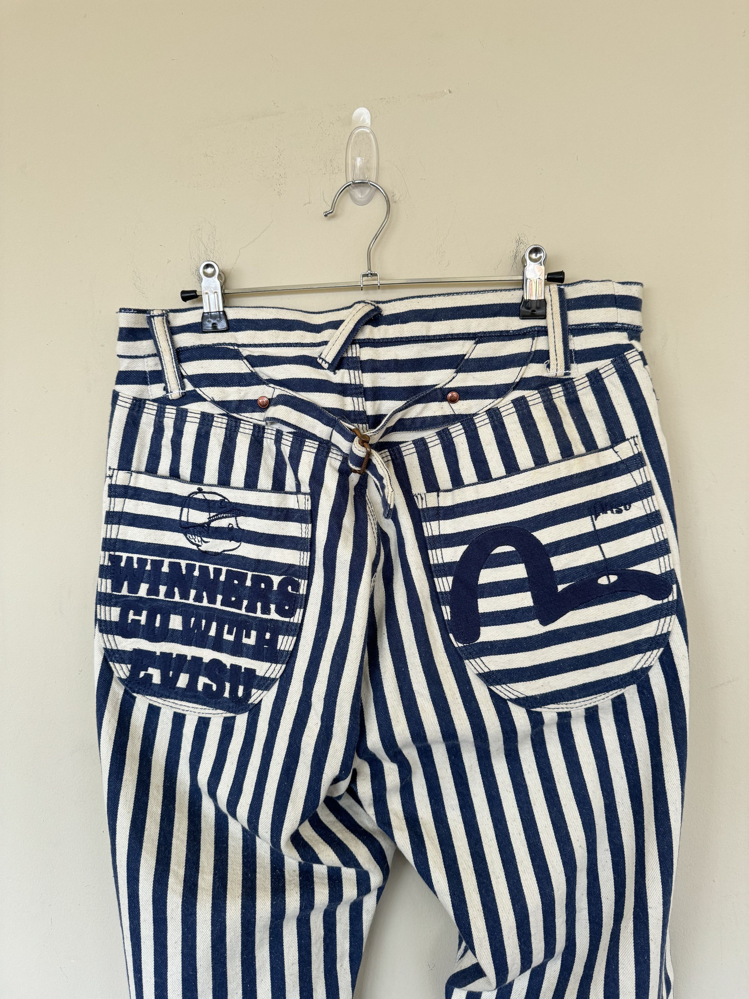 Evisu Evisu Pinstripe Denim Size US 34 / EU 50 - 8 Thumbnail