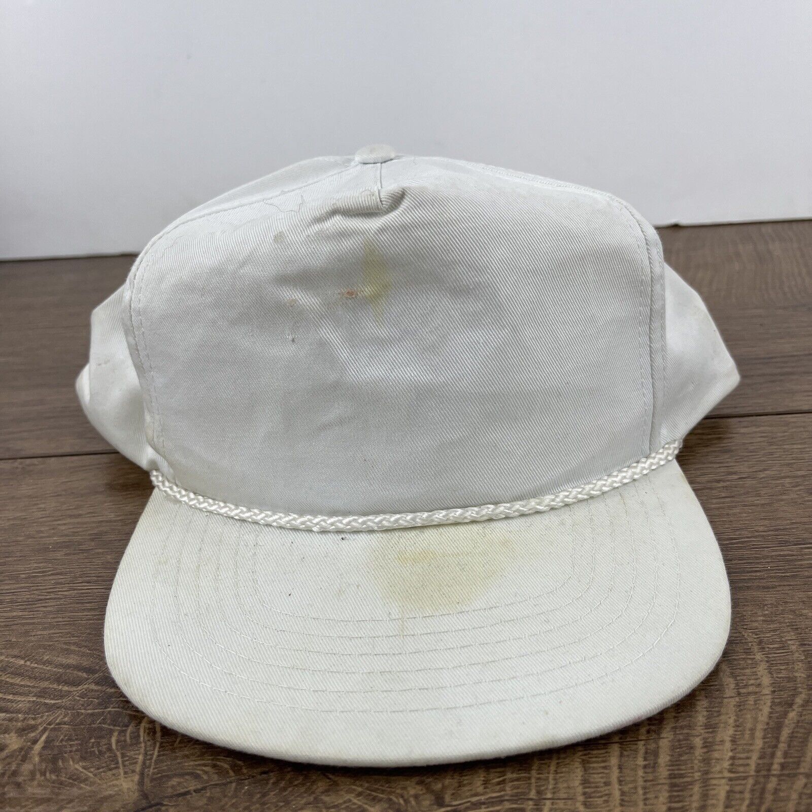Other Plain White Snapback Hat White Hat Adjustable Snapback Adult Size ONE SIZE - 3 Thumbnail