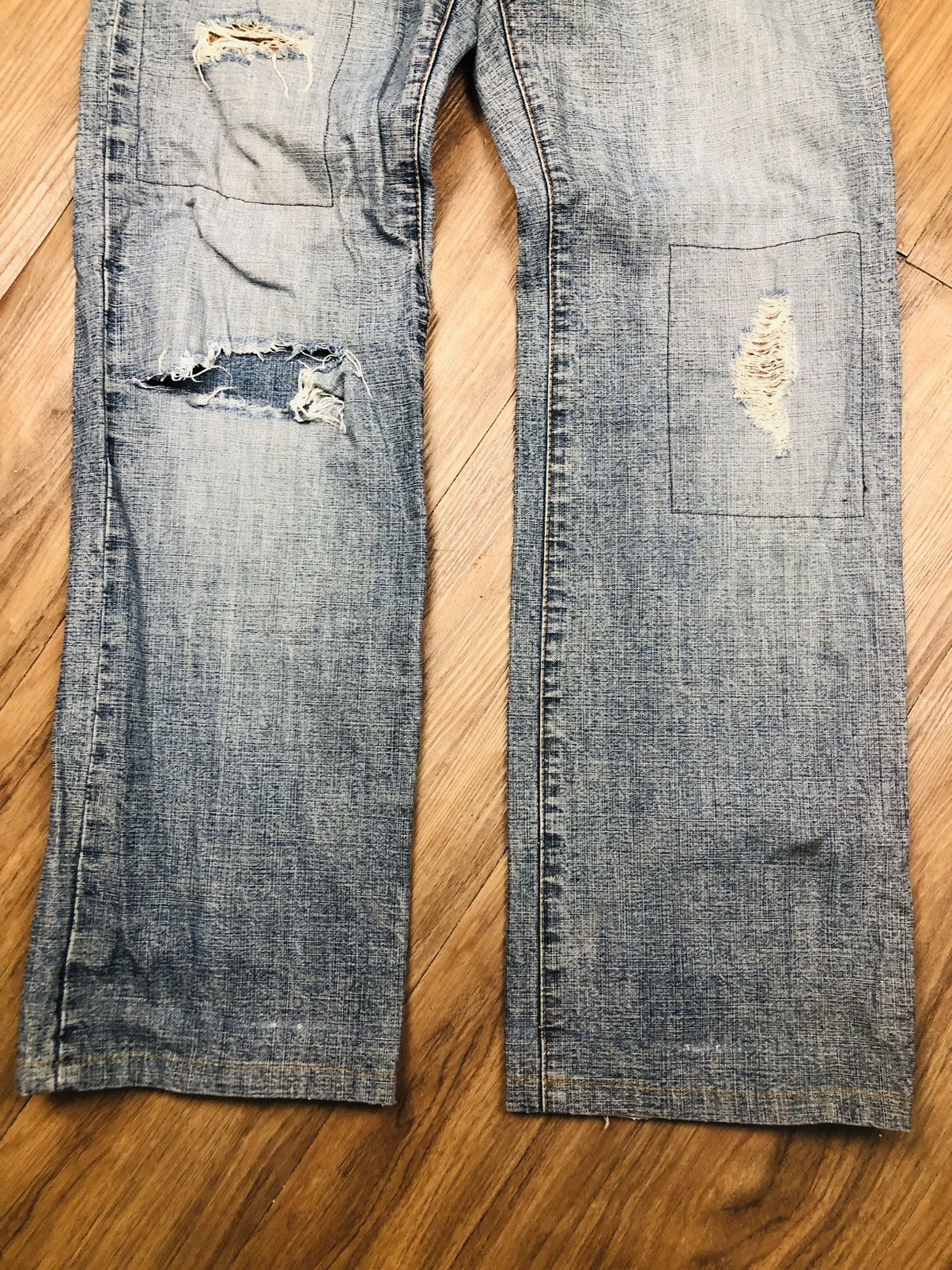 Morgan Homme Morgan Homme Distressed Jeans (33) Size US 30 / EU 46 - 4 Thumbnail