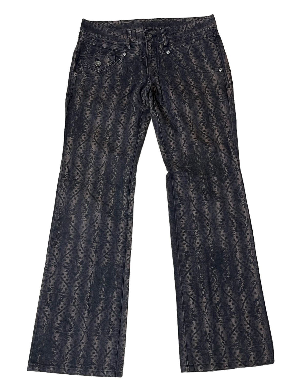 SICK🔥JAPANESE BRAND CUSTOM CULTURE LOW RISE FLARED JEAN