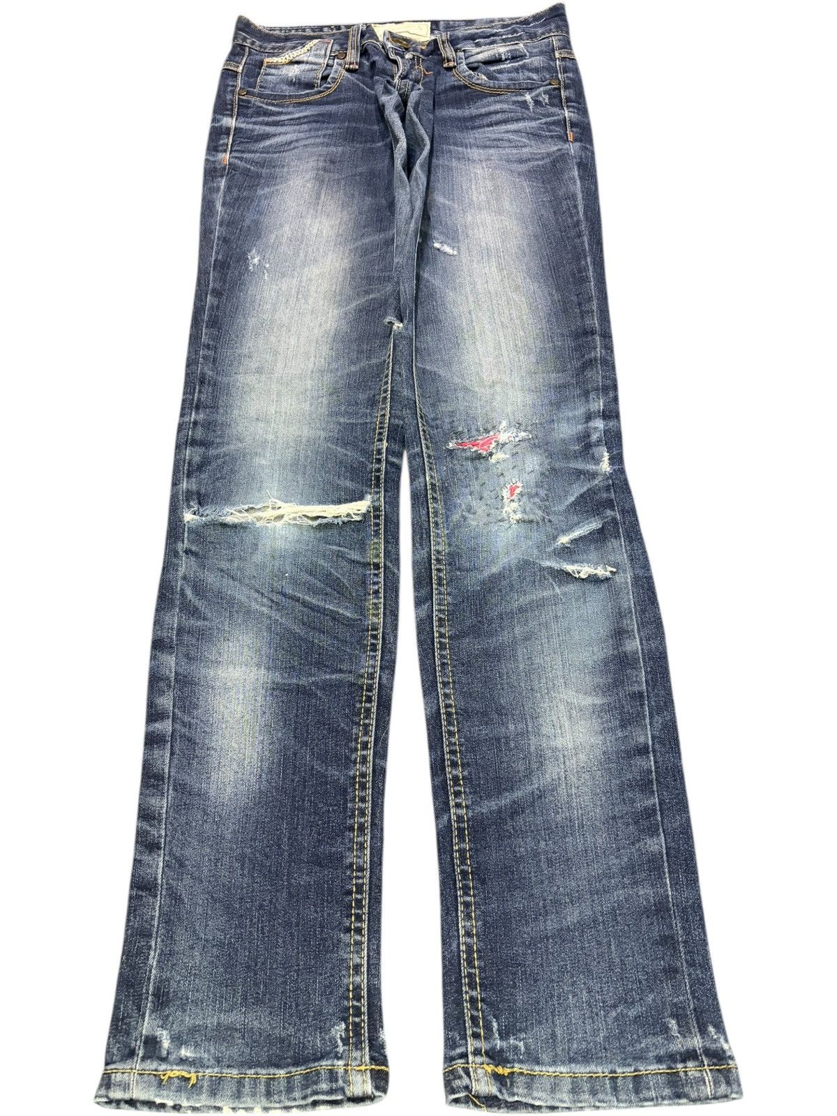 A.P.C. Vintage Y2K Lolita Patches Distressed Jeans Size 28" / US 6 / IT 42 - 1 Thumbnail