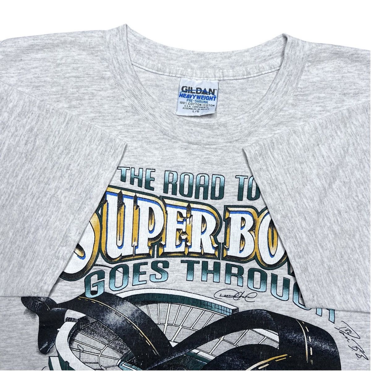 NFL × Vintage 1996 NFL Green Bay Packers Road To Super Bowl Xplosion Tee Size US L / EU 52-54 / 3 - 2 Thumbnail