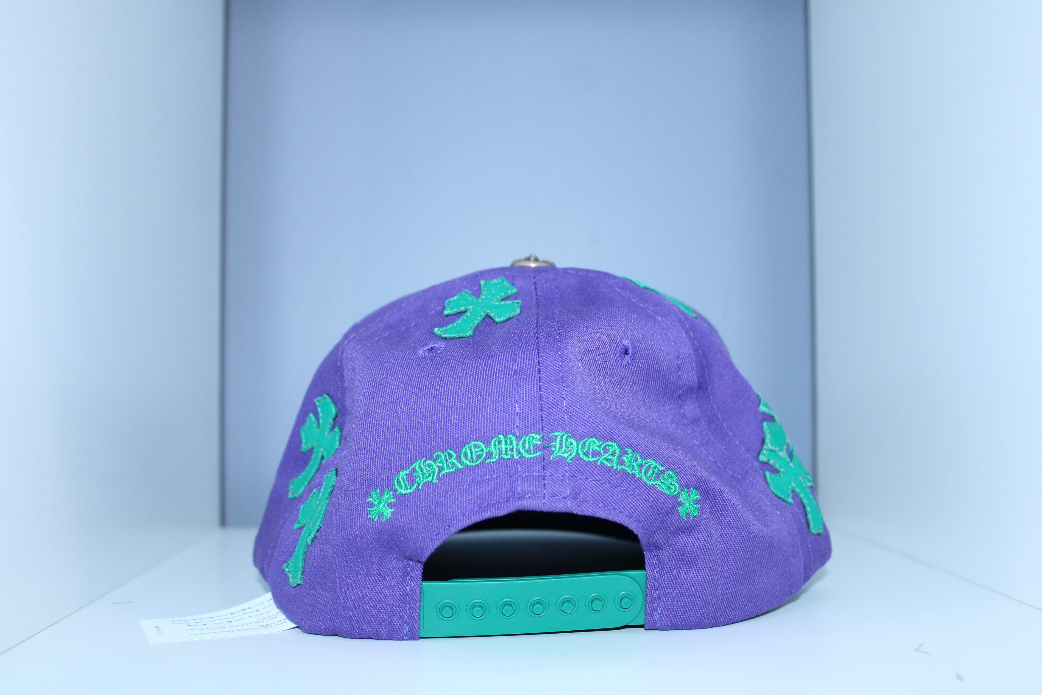 Chrome Hearts Chrome Hearts CH Purple/Green Cross Patch Baseball Hat Size ONE SIZE - 2 Thumbnail