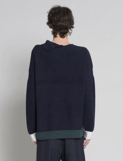 Marni o1w1db11024 Cashmere Sweater in Blue Size US M / EU 48-50 / 2 - 2 Thumbnail