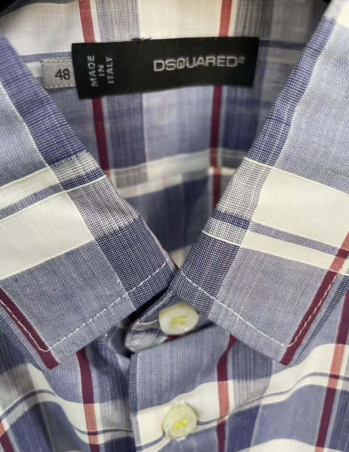 Dsquared2 DSQUARED2 D2 100% Cotton Short Sleeve Shirt J30 Size US S / EU 44-46 / 1 - 5 Thumbnail