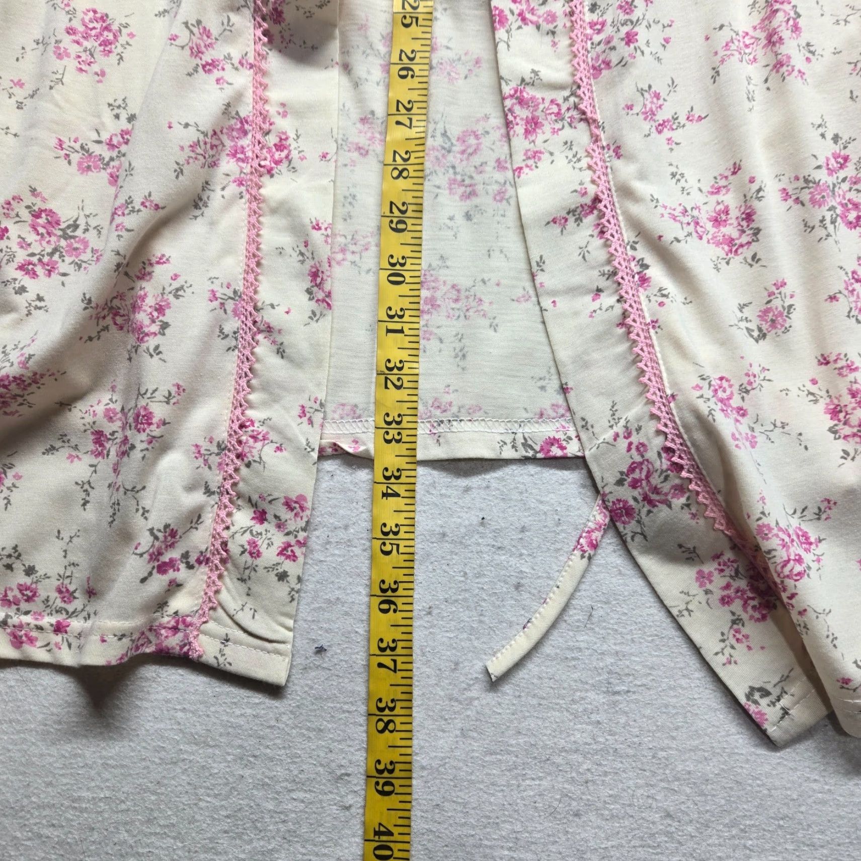 Vintage Body Touch Pajama Set Shirt Women XL Ivory Floral Pattern Sleep Set Flowers 90s (not applicable) Size ONE SIZE - 5 Thumbnail
