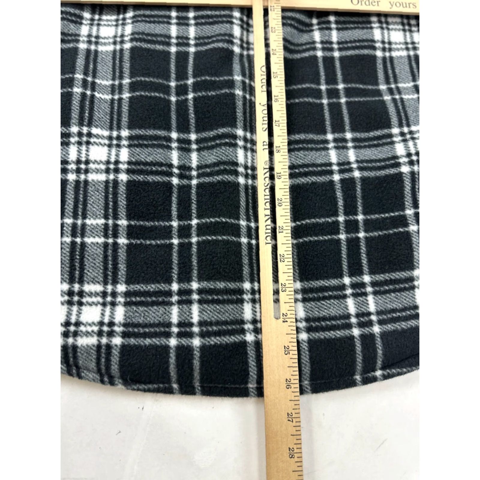Vintage Sage Collective Shacket Womens Small Black White Plaid Sherpa Lined Button Front Size S / US 4 / IT 40 - 6 Thumbnail