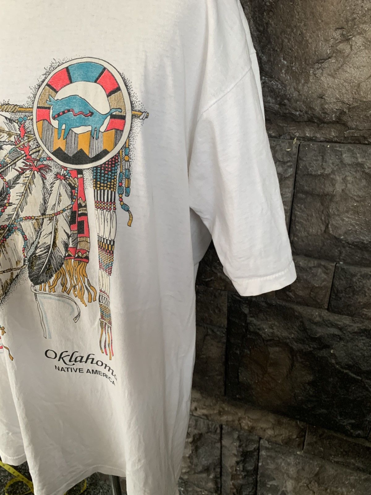 Other Vintage Oklahoma Native America Graphics Art / Artwork Tees Size US XL / EU 56 / 4 - 3 Thumbnail