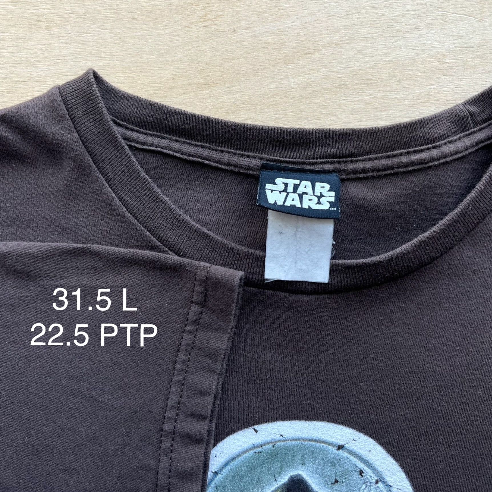 Vintage VINTAGE Star Wars Shirt XL Brown Darth Vader Obi Wan Skywalker 90s Movie Graphic Print T-Shirt Mens Size US XL / EU 56 / 4 - 4 Thumbnail