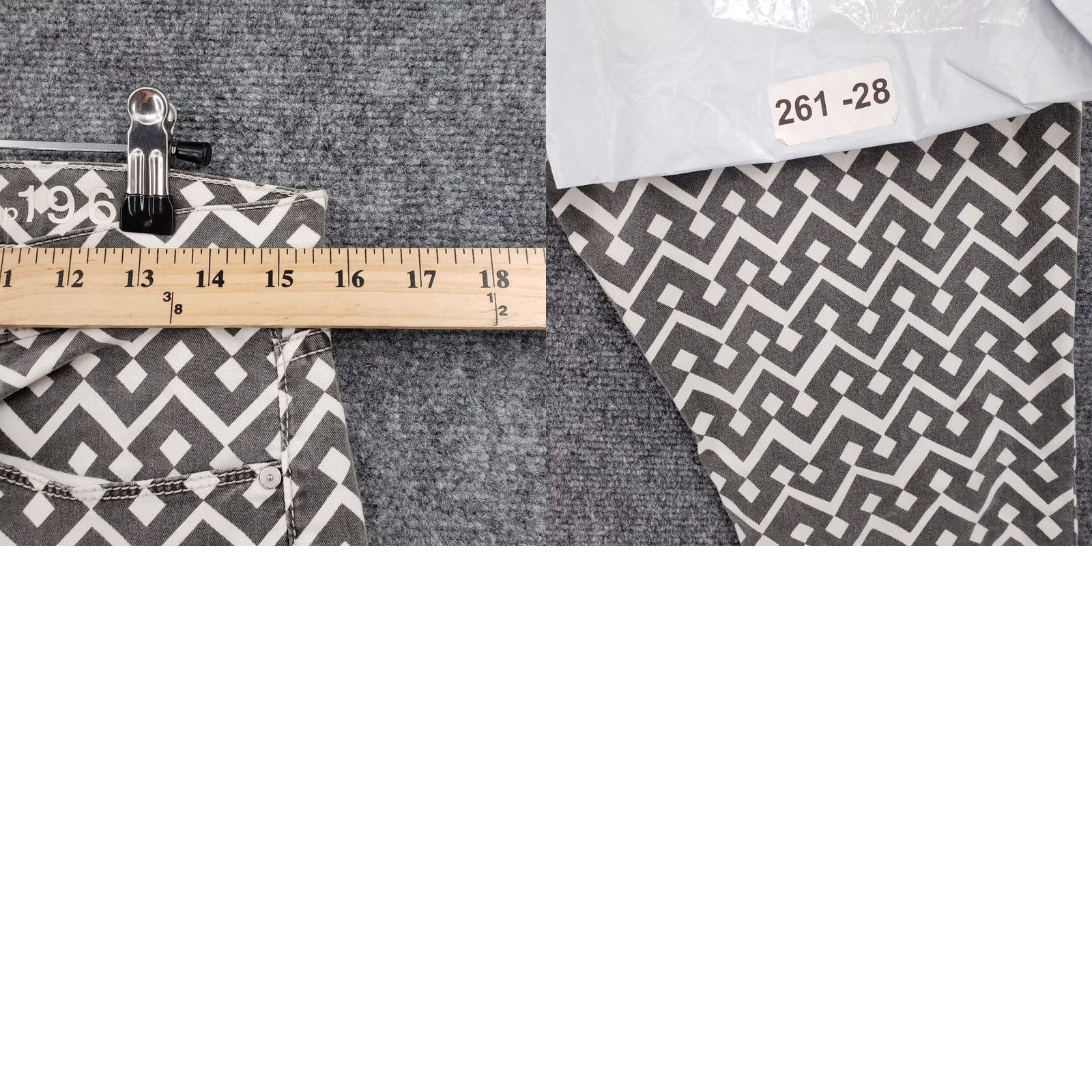 Gap Gap Jeans 1969 Mid-Rise Jegging Geometric Rinse Black White Denim Womens Size 27 Short Description: Vintage? No Size 27" / US 4 / IT 40 - 9 Thumbnail
