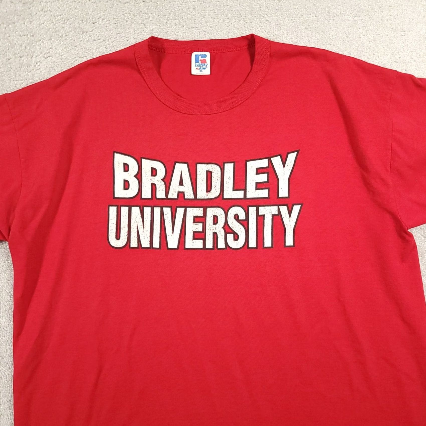Vintage VINTAGE Bradley University 1999 Orientation T Shirt Mens XL Red Russell USA Russell USA Shirt Mens XL Red Vintage Size US XL / EU 56 / 4 - 3 Thumbnail