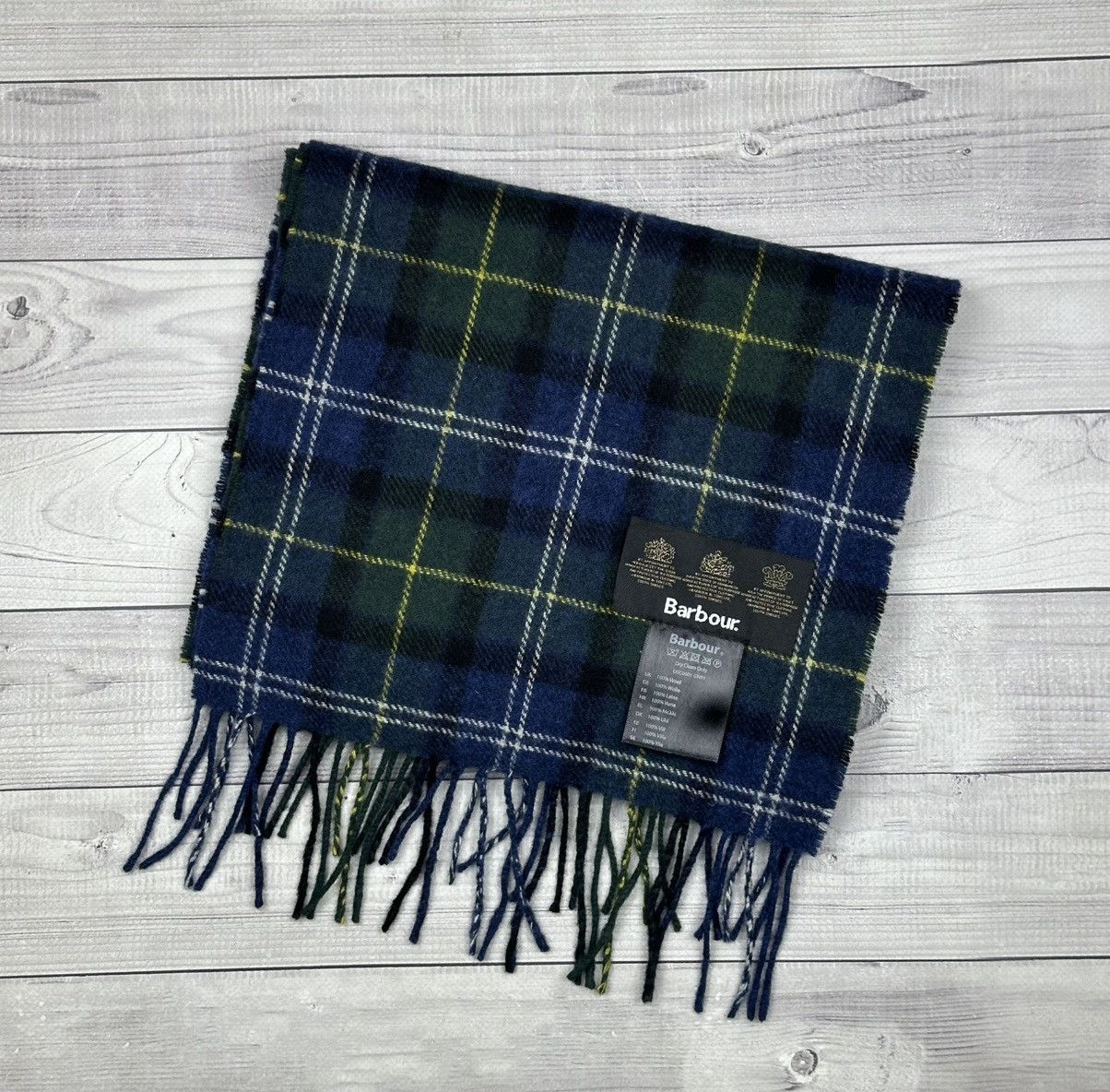 Barbour Barbour 100% wool Scarf Made in Scotland Size ONE SIZE - 3 Thumbnail