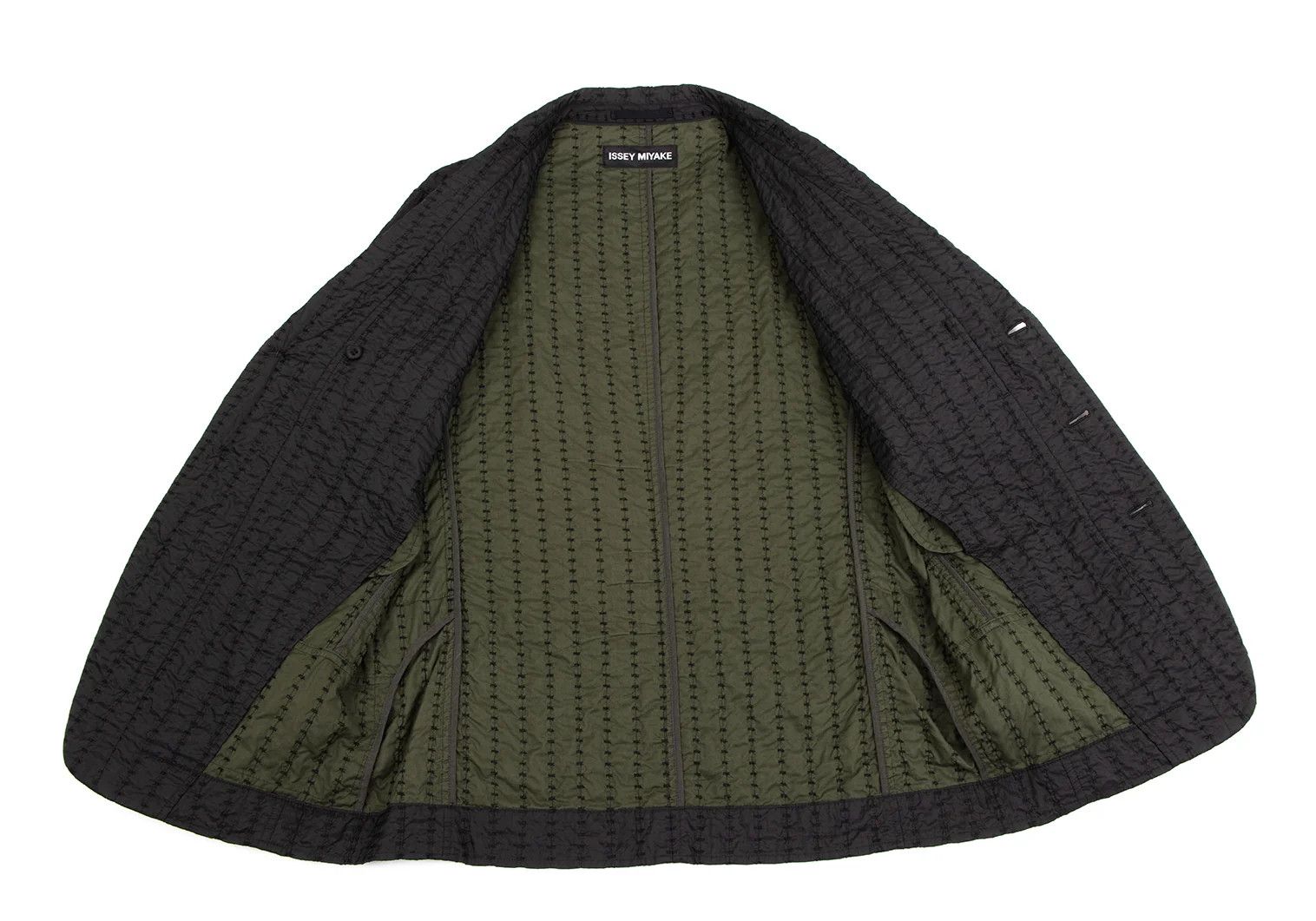 Issey Miyake Nylon Stitch Stripe 3B Jacket in Black Size US M / EU 48-50 / 2 - 13 Thumbnail