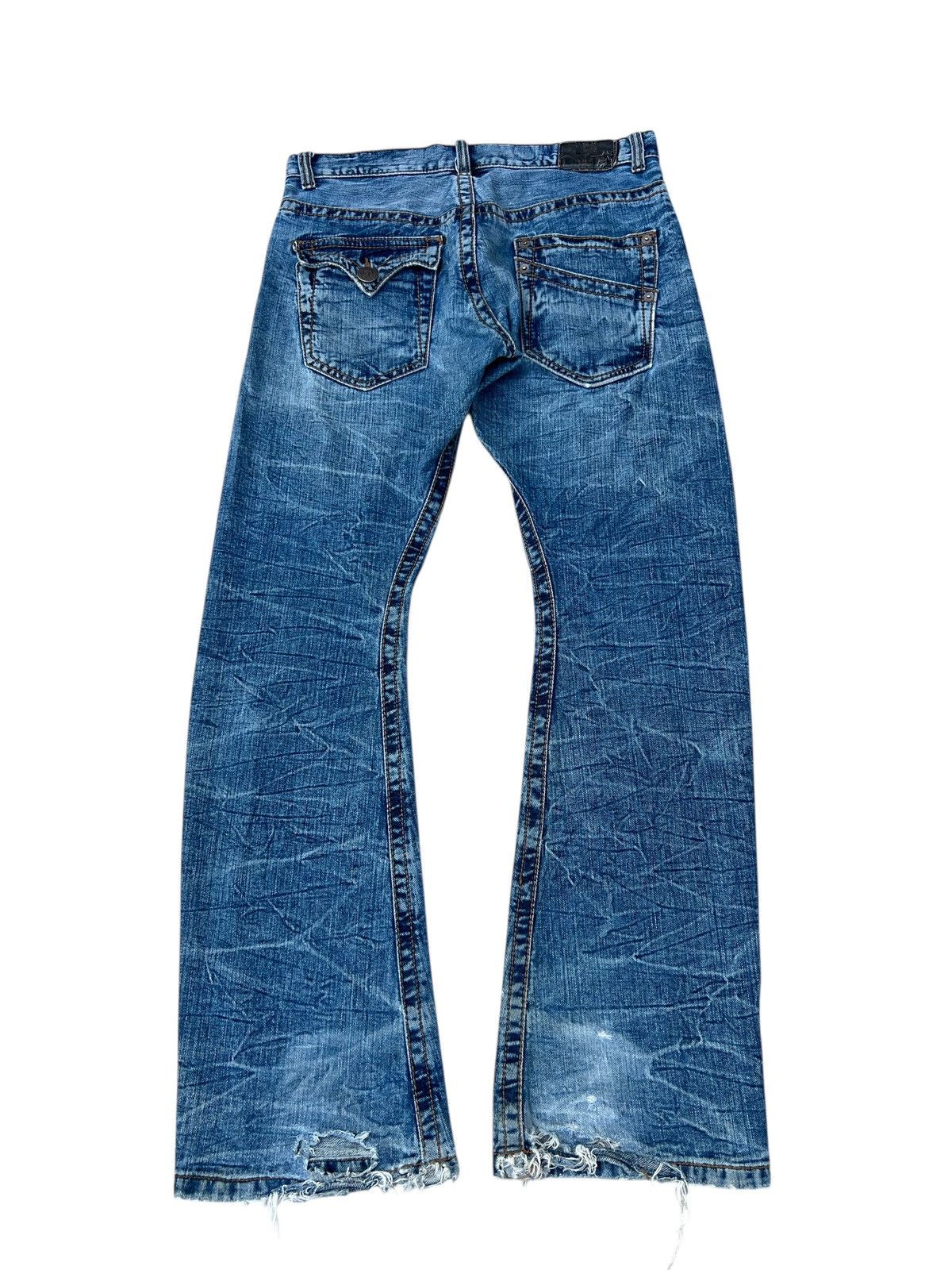 semanticdesign Rattle Trap Made in Japan Tartan Patchwork Denim Jeans Size US 32 / EU 48 - 14 Thumbnail