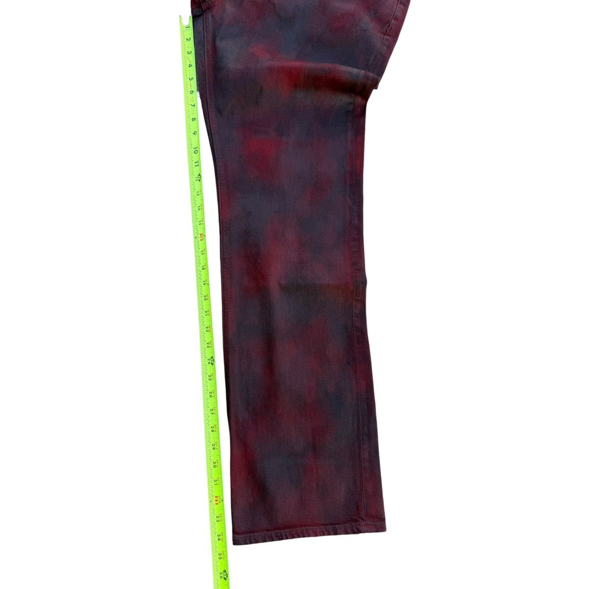 Prps PRPS Barracuda Relaxed Fit Maroon Overdyed Jeans 38 NWT Size US 38 / EU 54 - 14 Thumbnail