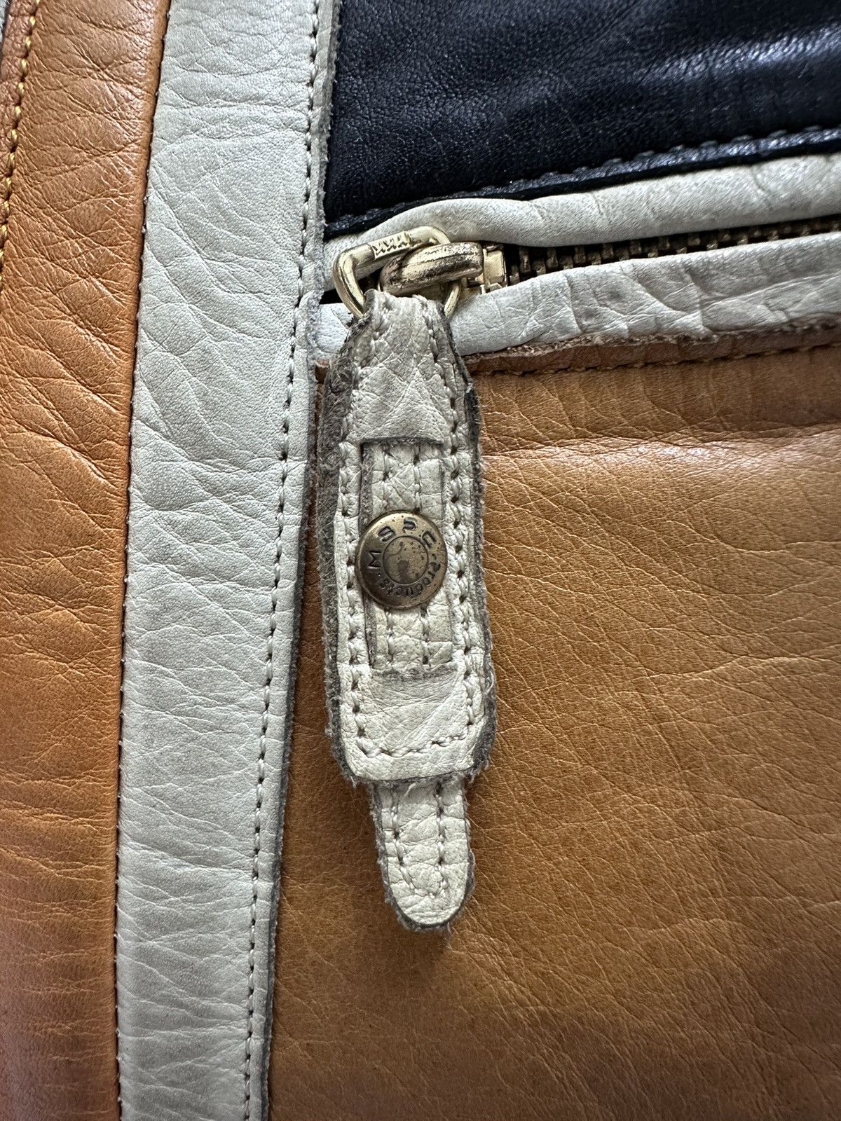 Genuine Leather RARE 🇯🇵 Masterpiece MSPC Multicolor Leather Boston Duffle Bag Size ONE SIZE - 8 Thumbnail