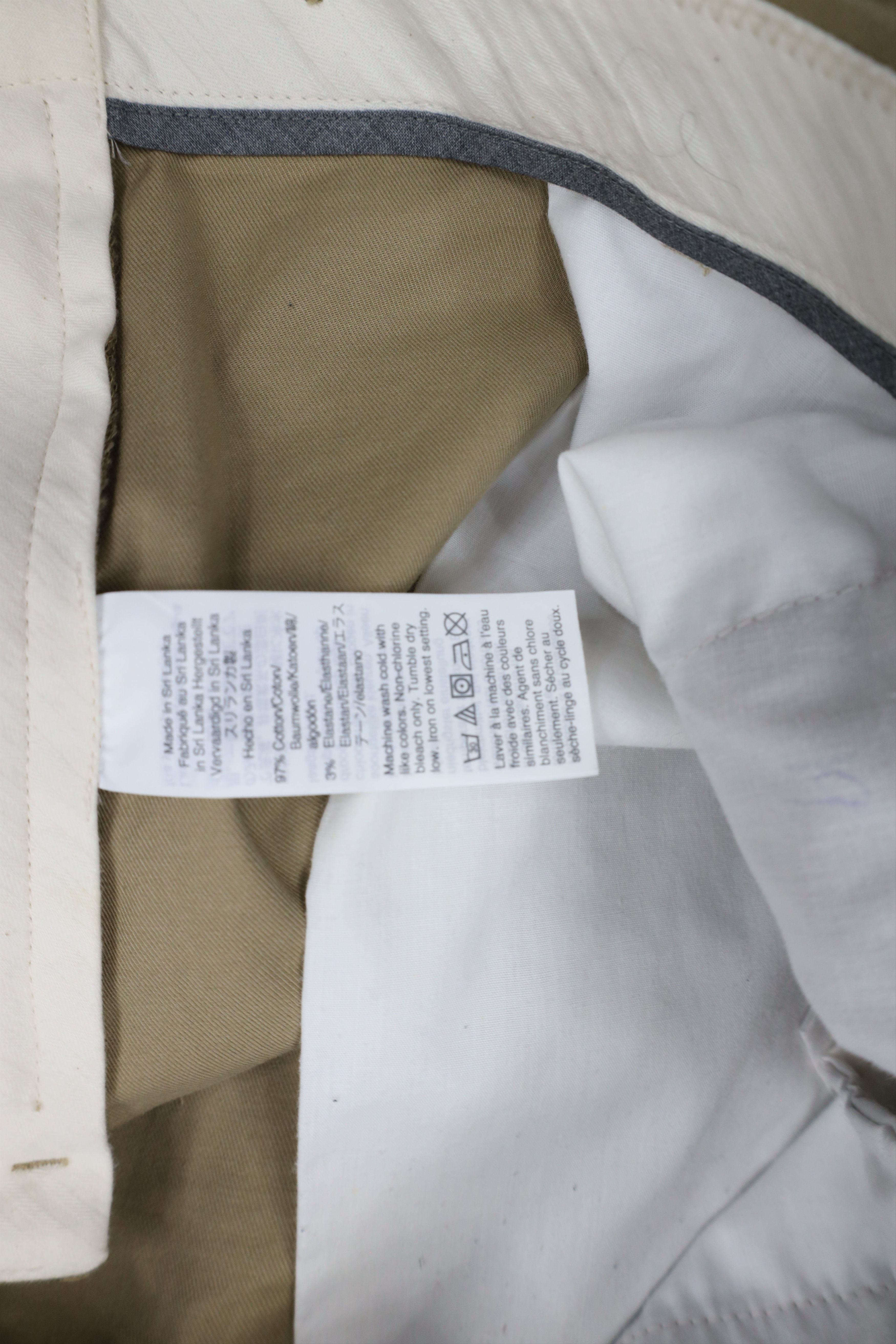 J.Crew × Vintage J Crew Bowery Classic Fit Stretch Chino Pants Beige Brown Size US 36 / EU 52 - 10 Thumbnail